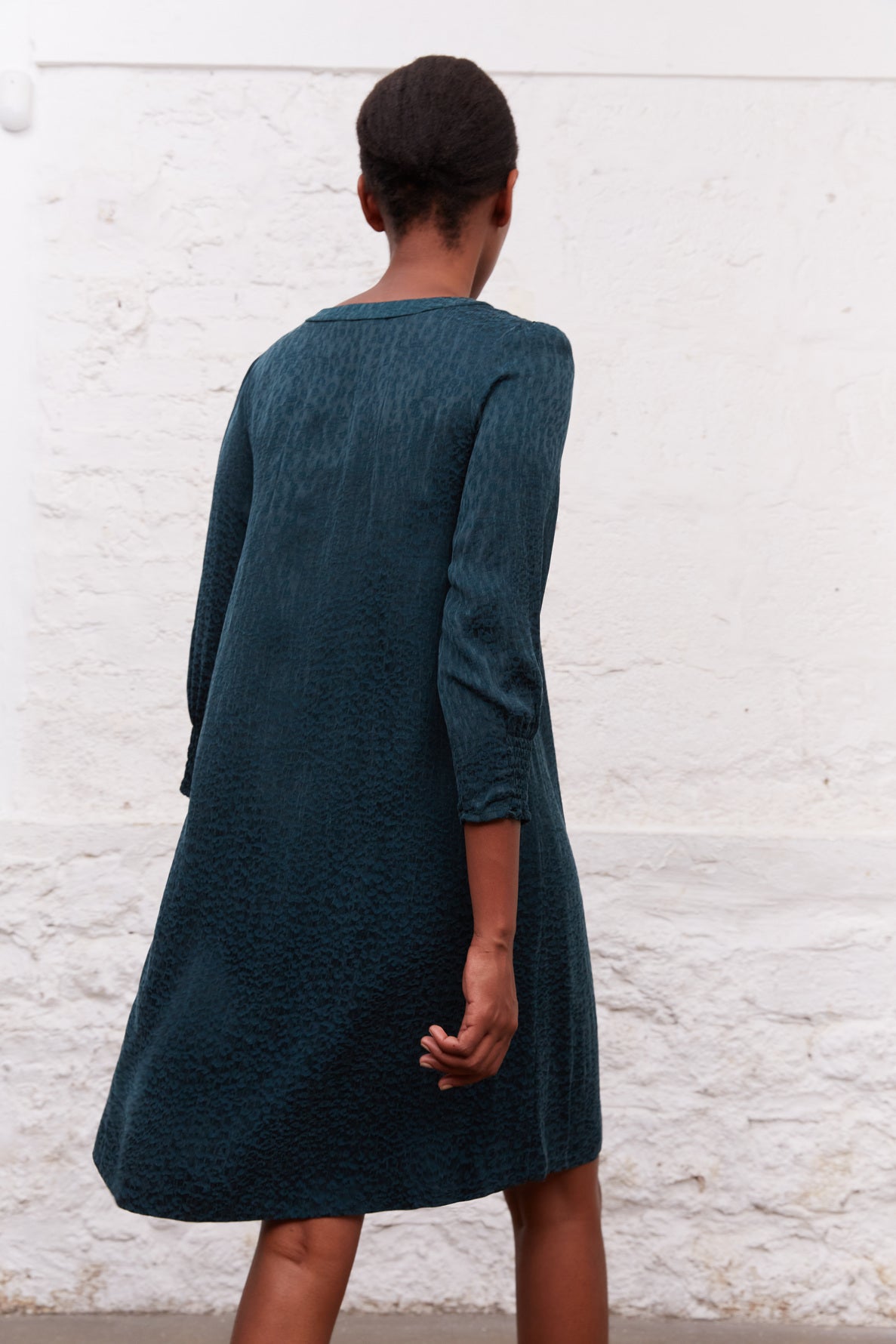 Robe loose en jacquard cupro - TUANA Faume - seconde main