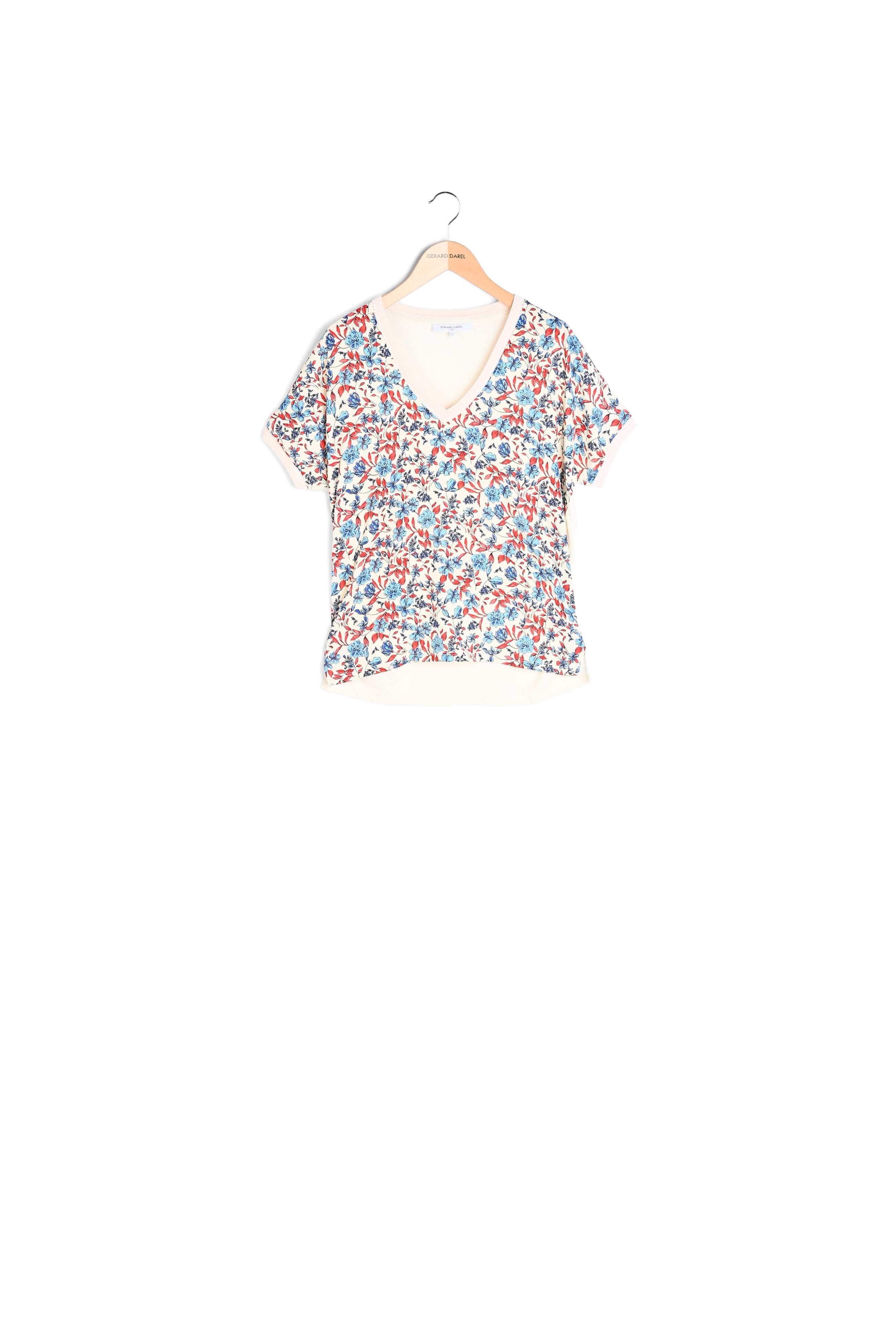 JULES - Tee-shirt en mix de matières Faume - seconde main