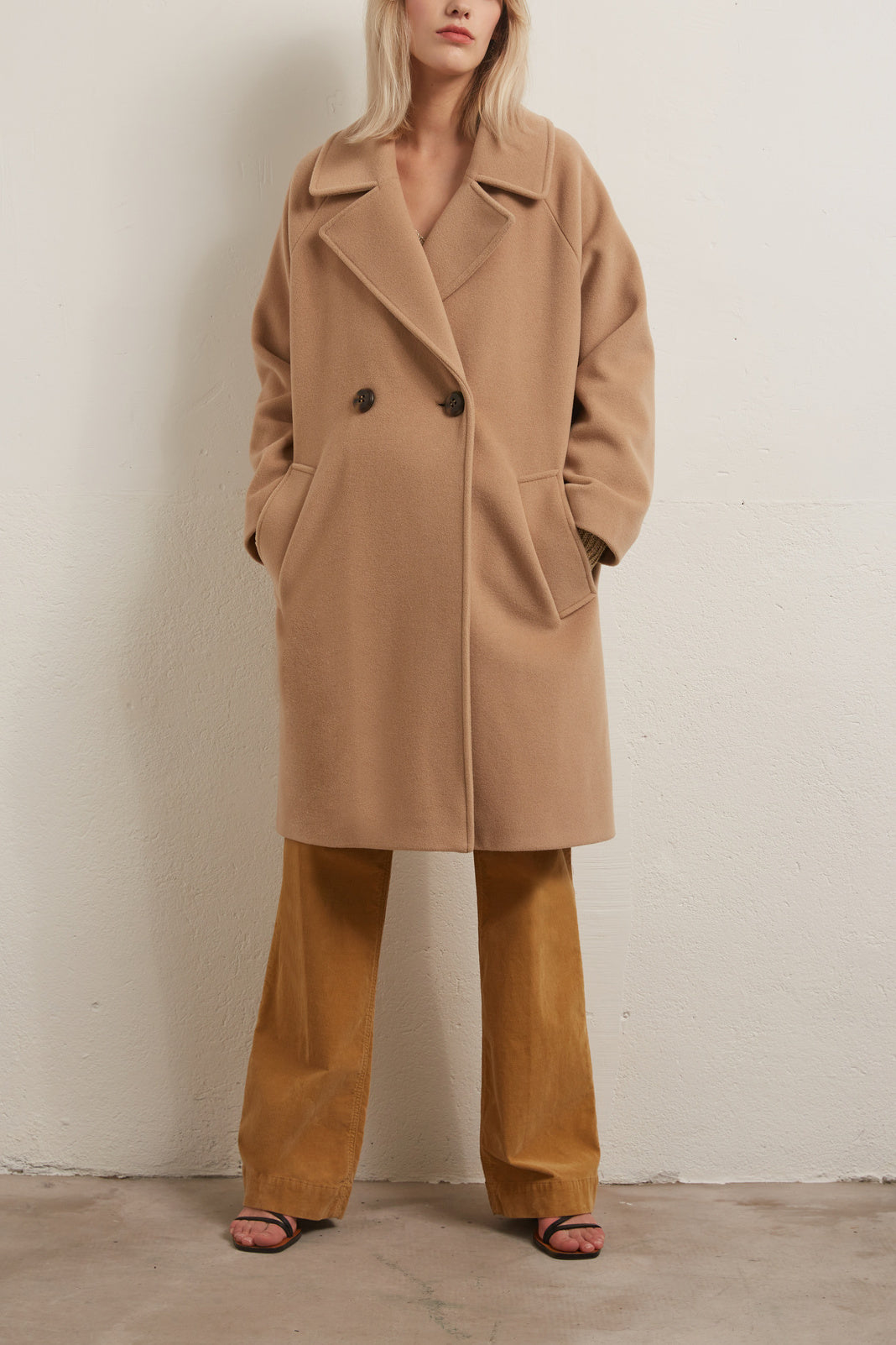 Seth - Manteau croisé en laine vierge Faume - seconde main