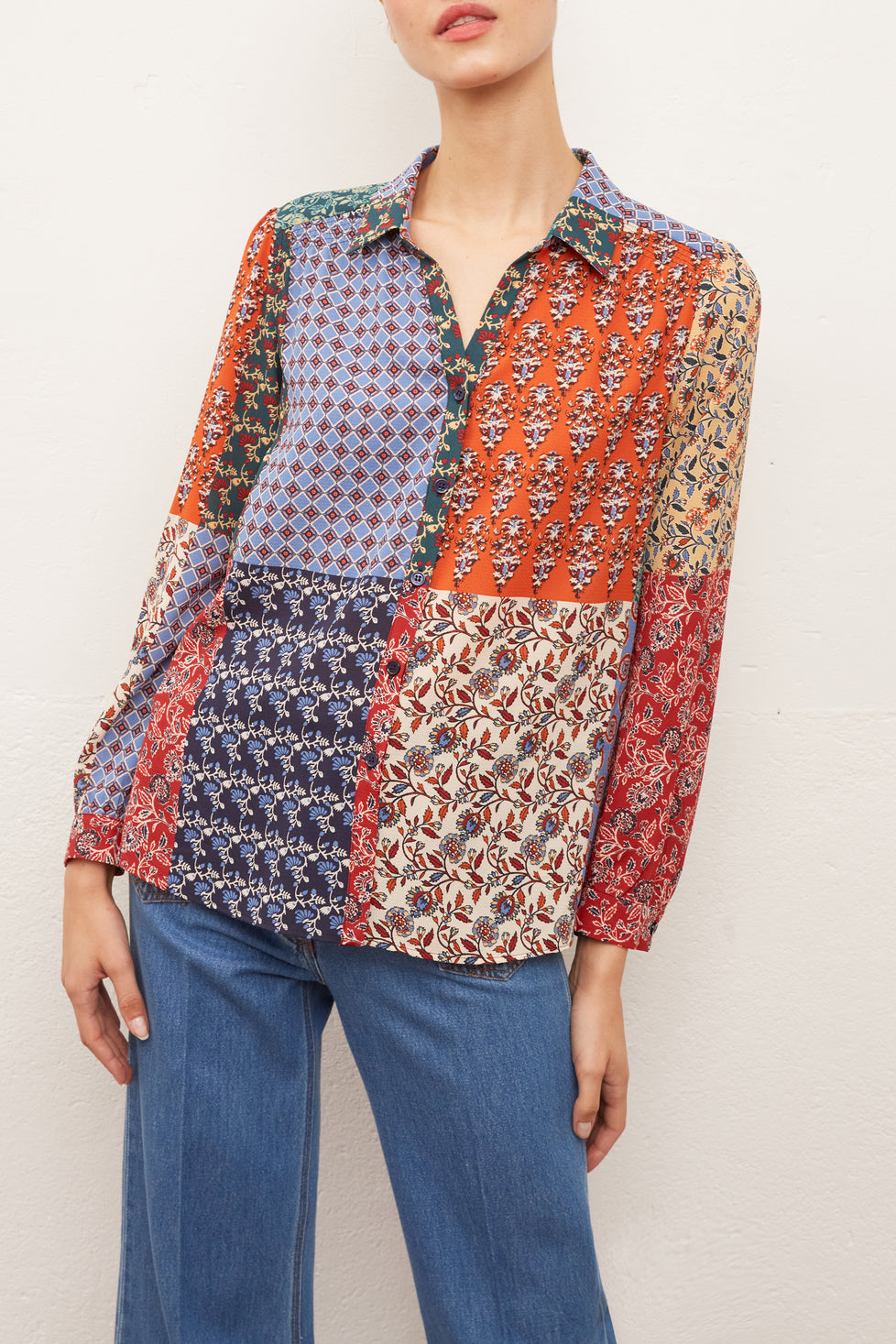 Chemise fluide avec smocks - NICKY Faume - seconde main