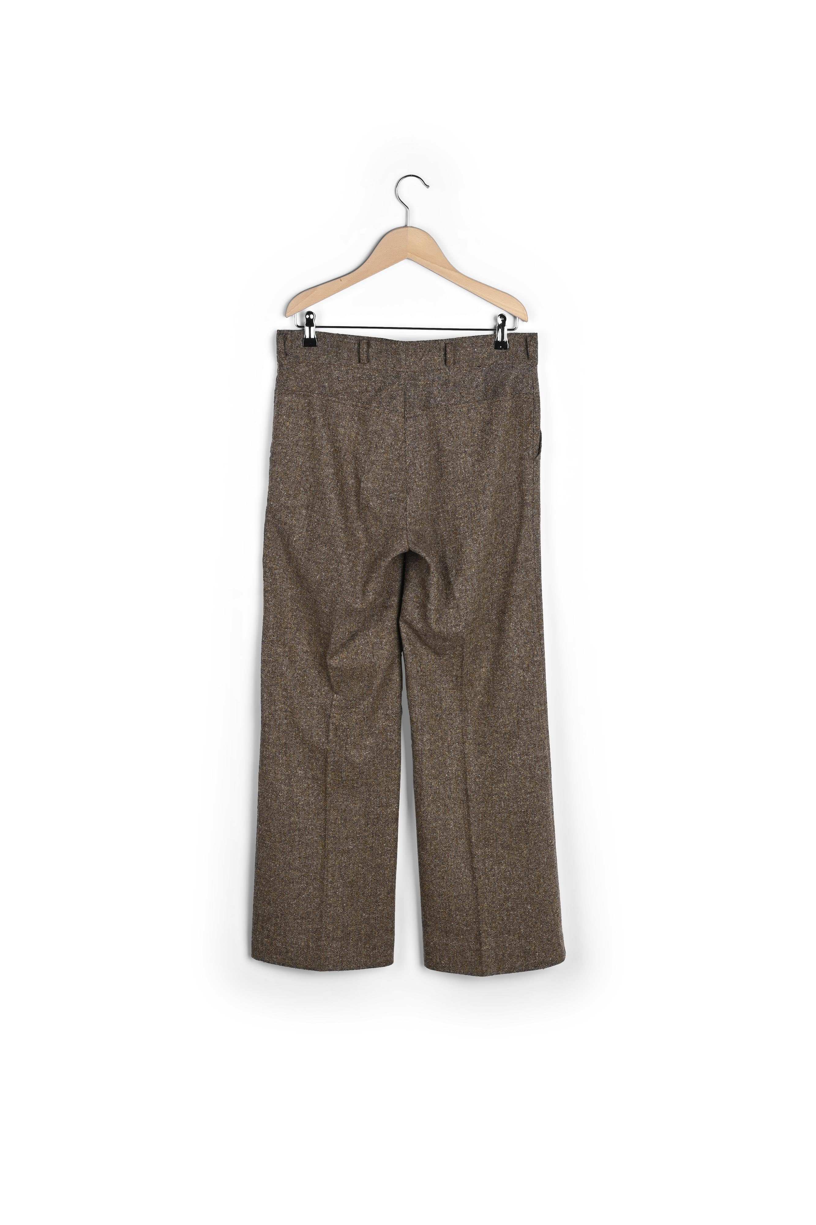 LAETITIA - Pantalon large en laine Faume - seconde main