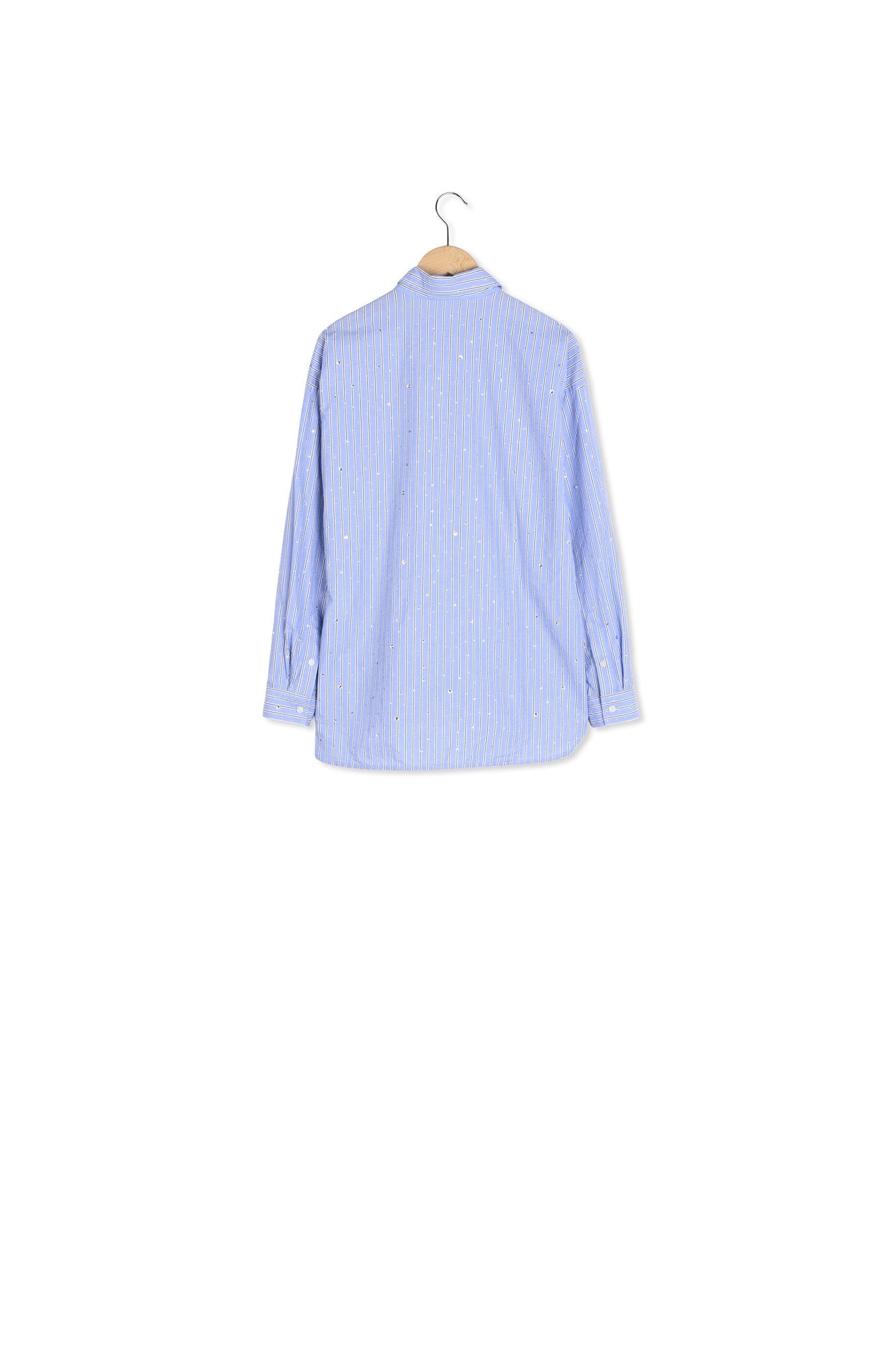 Chemise à rayures et strass - BALLIE Faume - seconde main