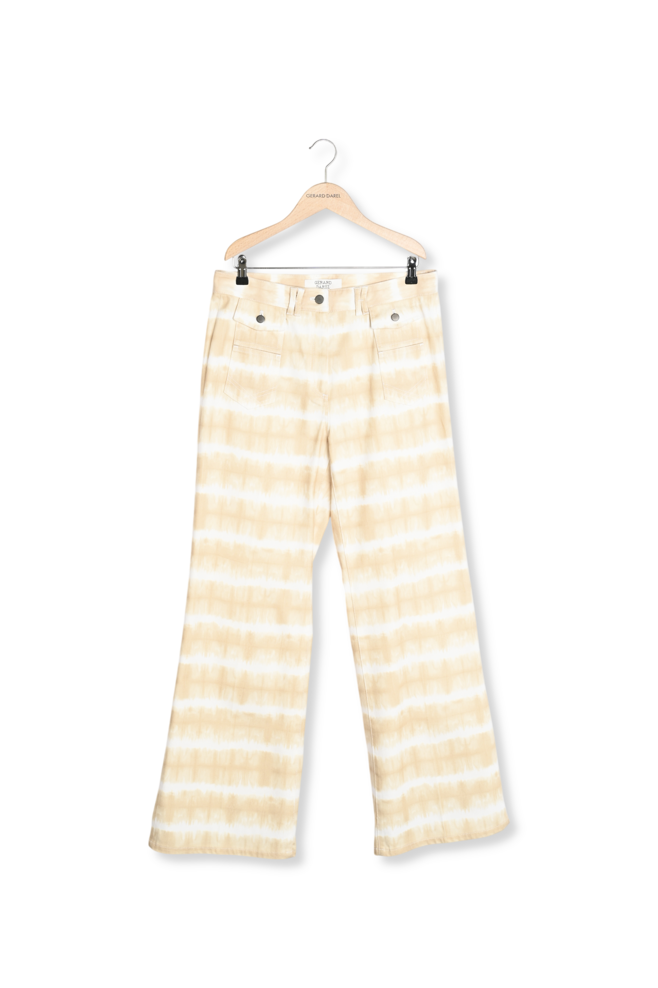 ANNA - Pantalon large taille haute tie and dye Faume - seconde main