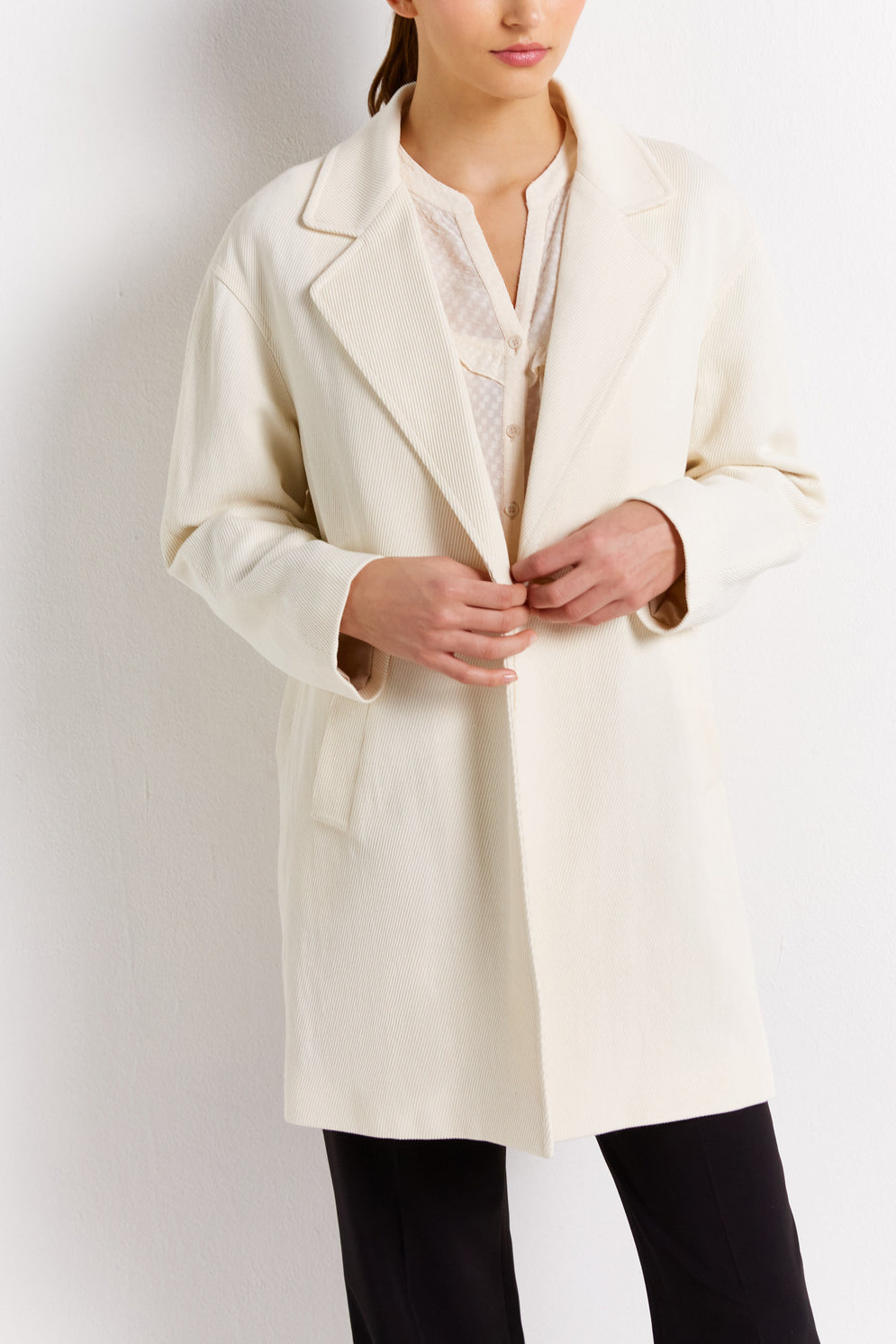 Manteau en coton et lin - SCARLET Faume - seconde main