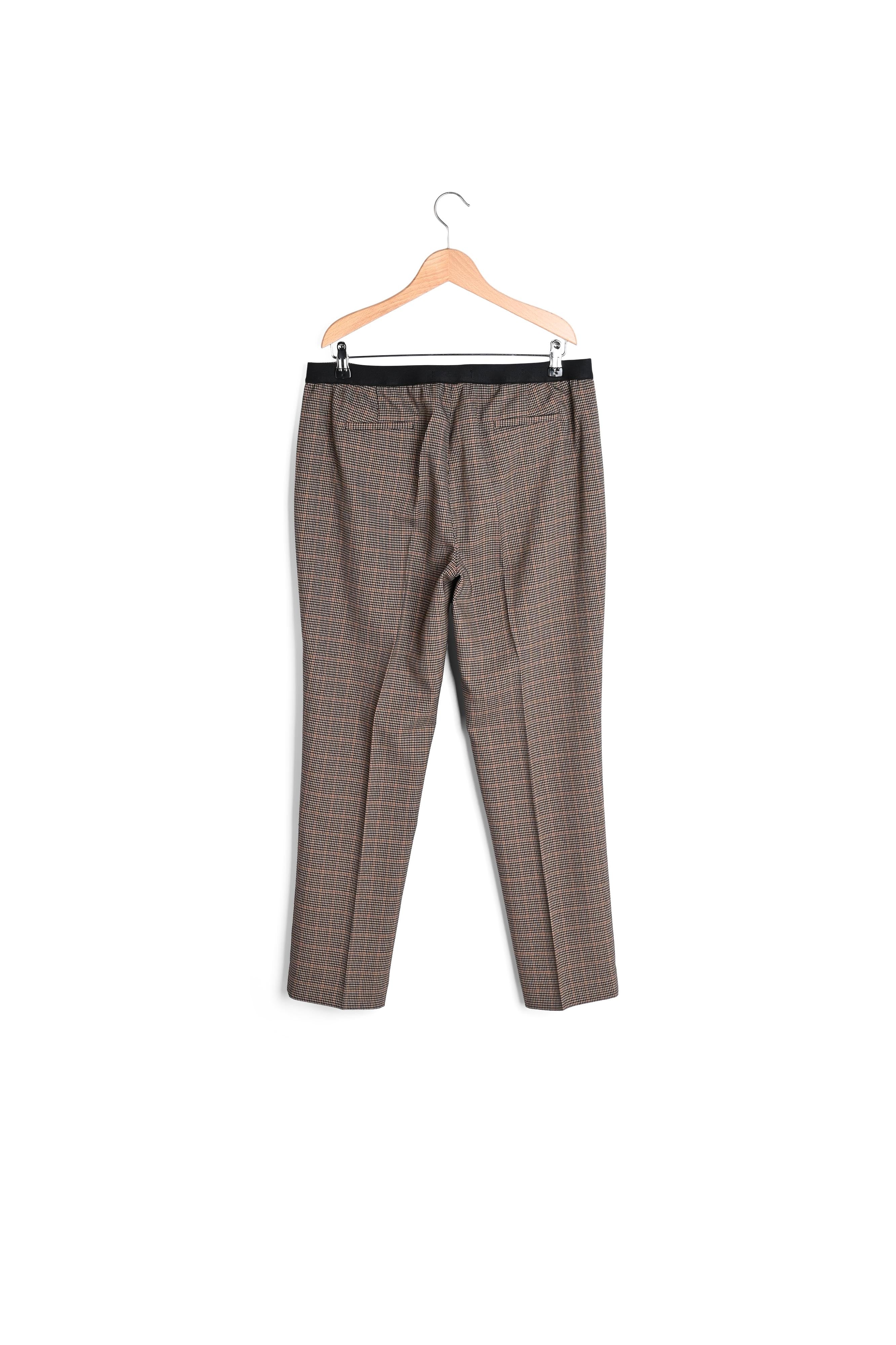 Pantalon droit imprimé pied de puce - EDGARD Faume - seconde main