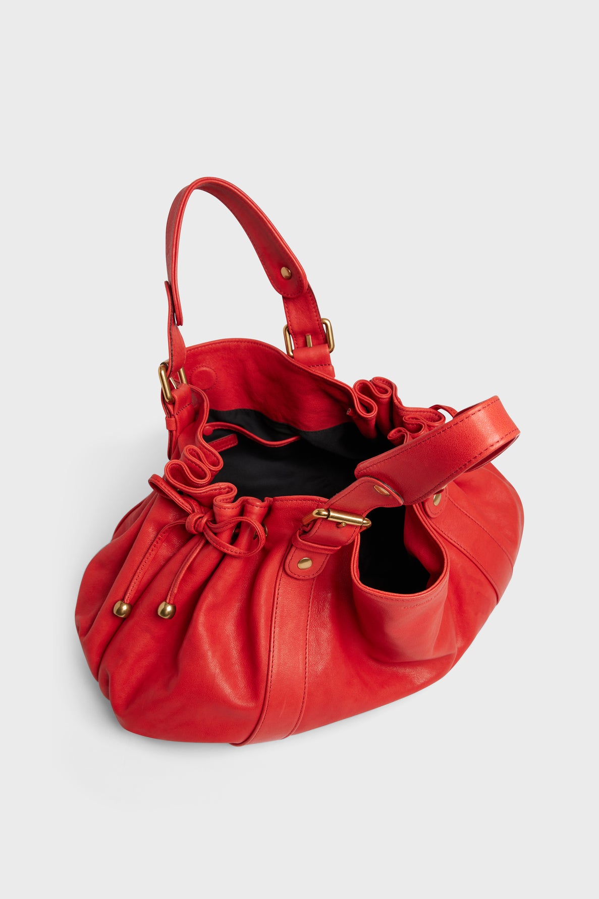 Sac à main en cuir lavé - 24H Faume - seconde main