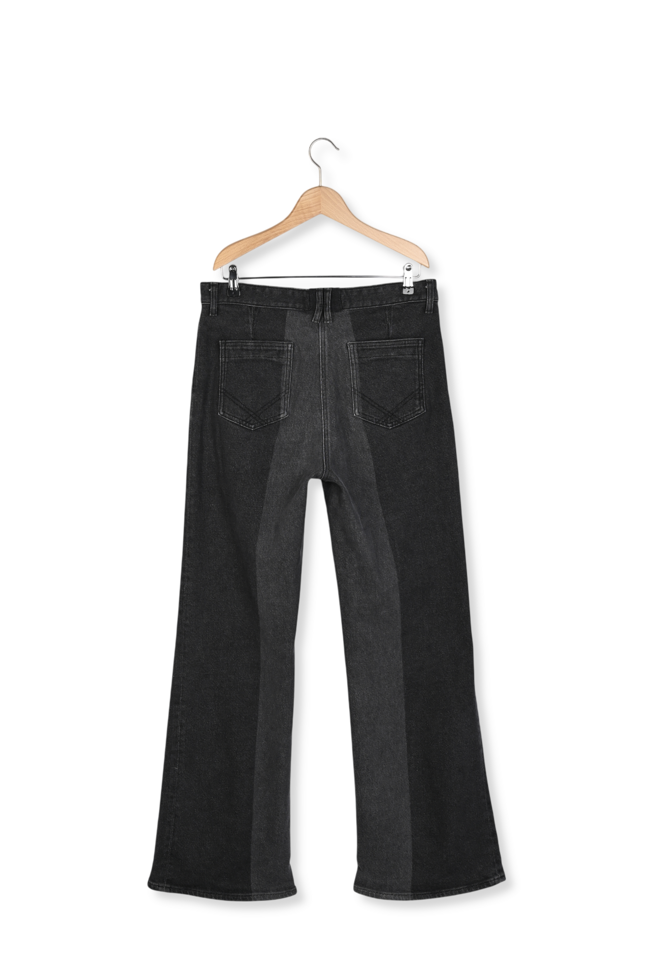 Jean flare bicolore - ANNA Faume - seconde main