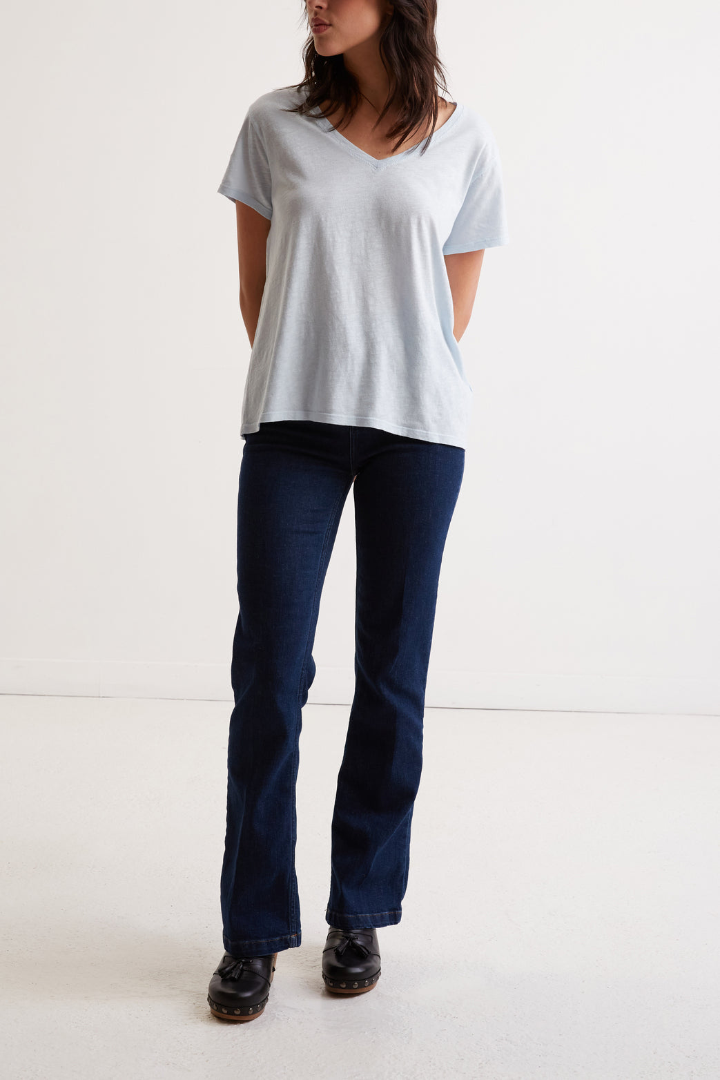 T-Shirt V en coton - ANDY Faume - seconde main