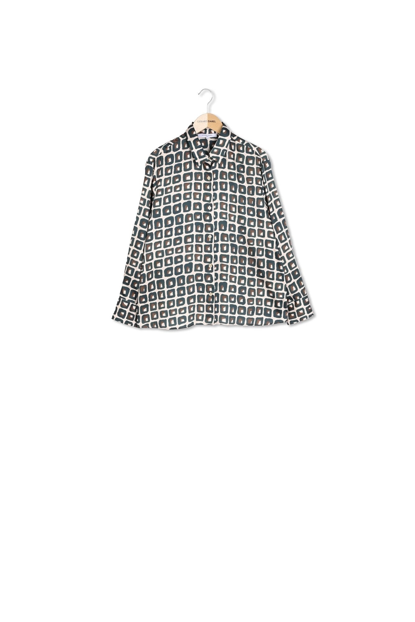 Chemise à imprimé géométrique - UMAYA Faume - seconde main