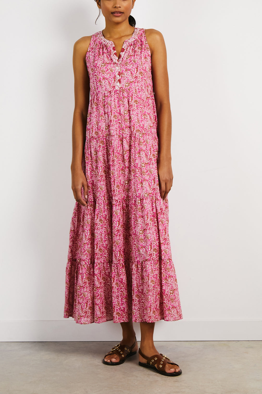 Robe sans manche à étages - JUNE Faume - seconde main