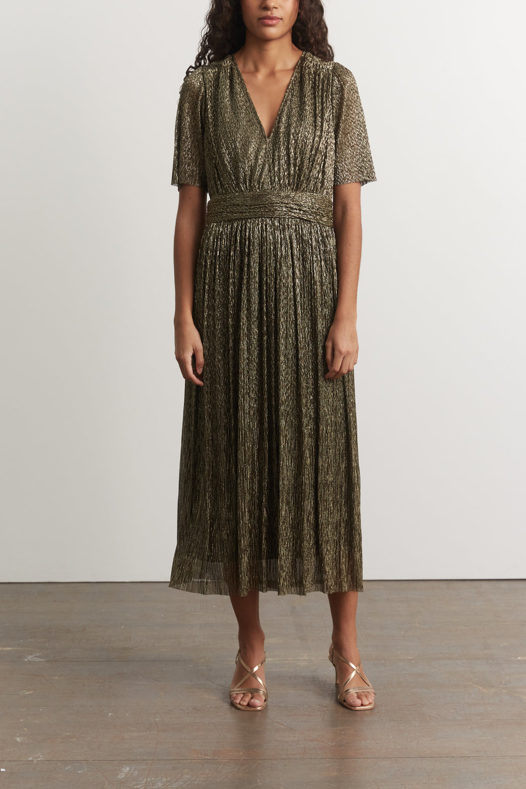 Robe du soir en jersey lamé - JOACHIM Faume - seconde main