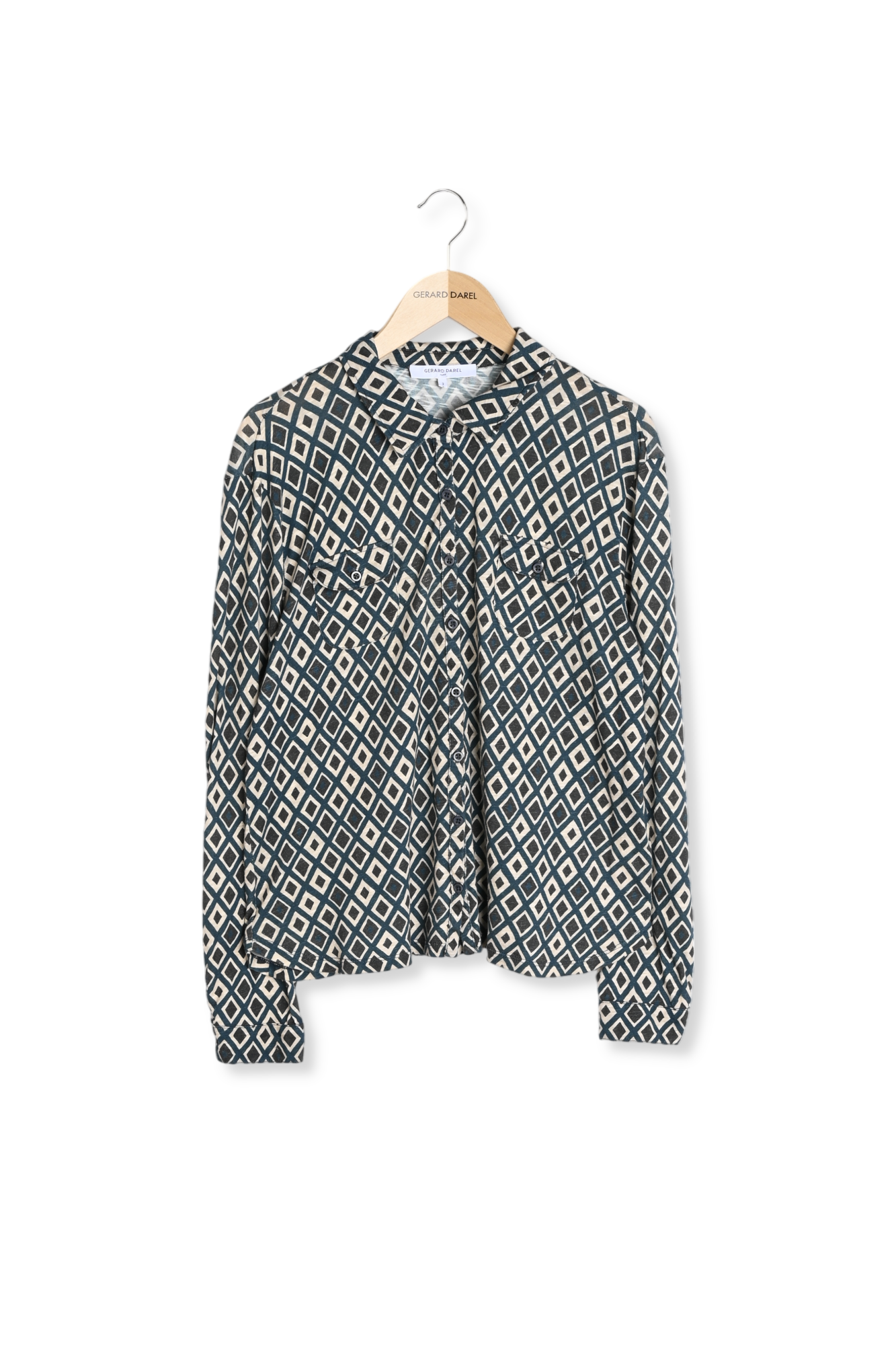 Chemise en coton imprimé Losanges - ABIGAEL Faume - seconde main