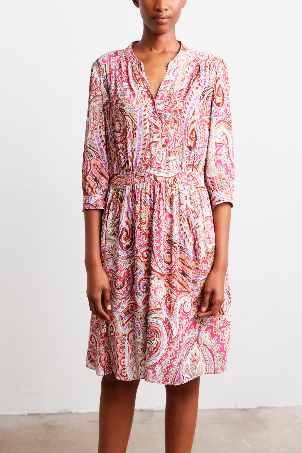 Robe midi à imprimé cachemire - JAEL Faume - seconde main