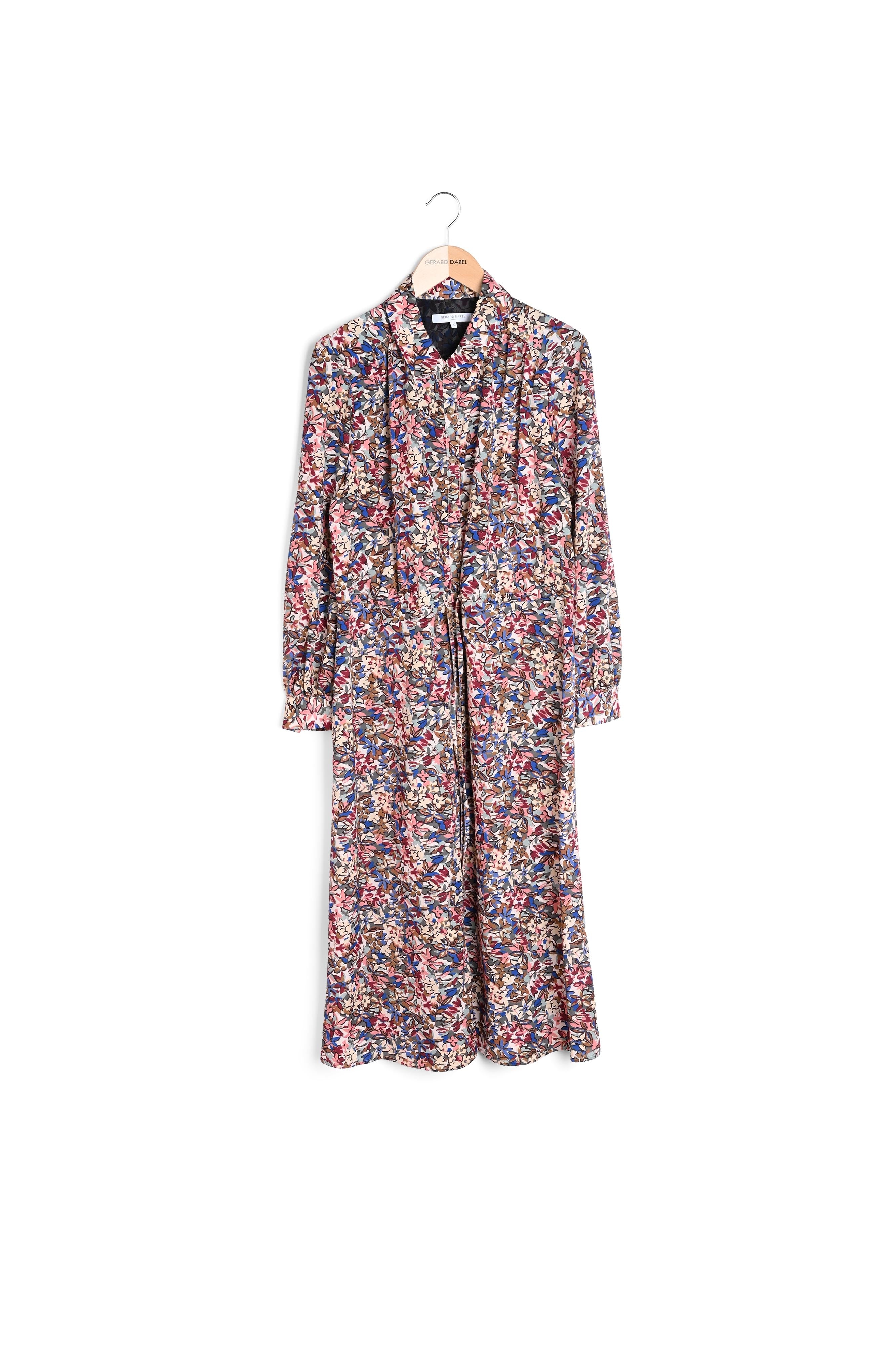 Tullia - Robe longue à imprimé floral Faume - seconde main