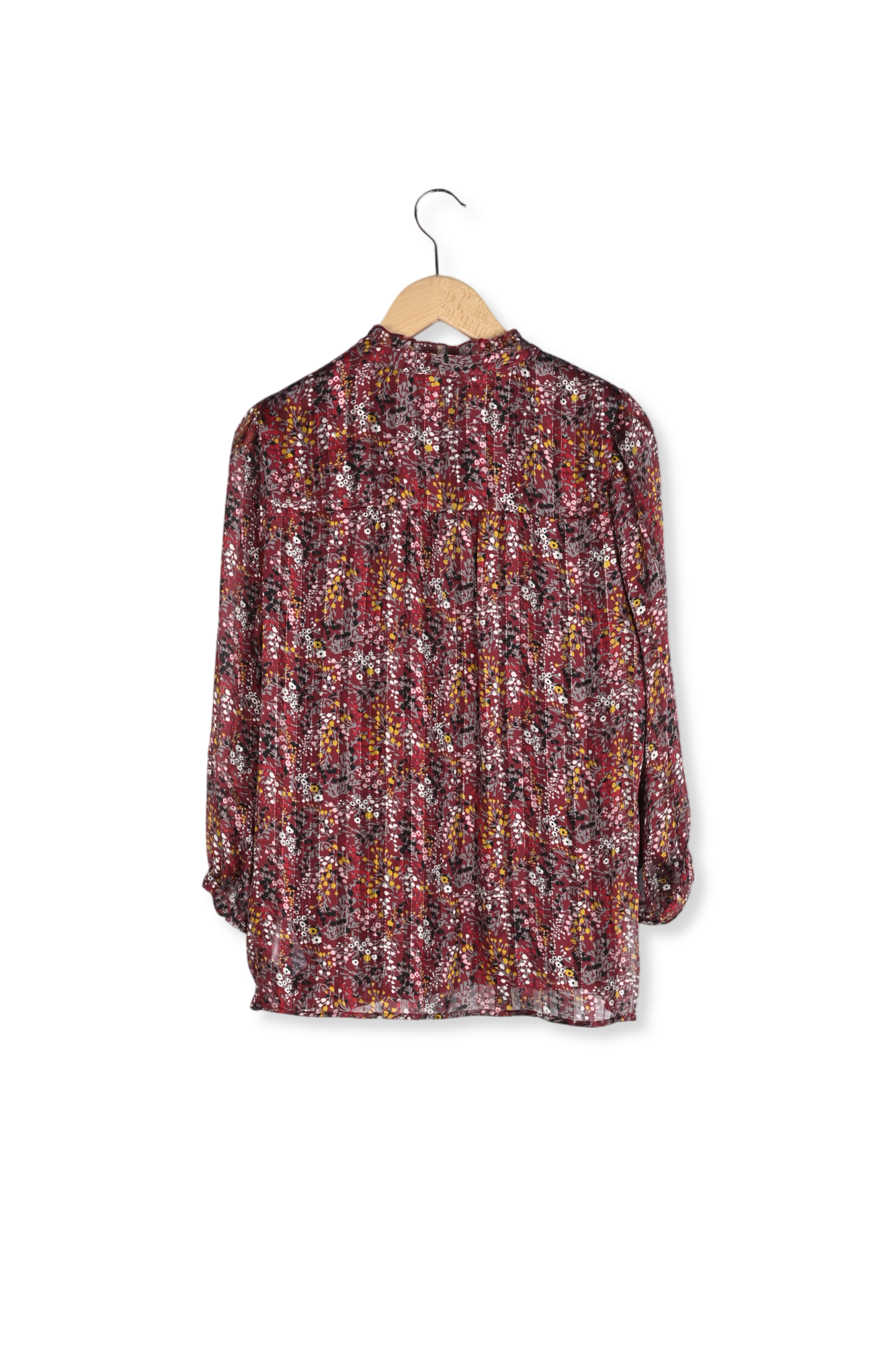 Blouse légère à l'imprimé et fils Lurex - CAMELLIA Faume - seconde main