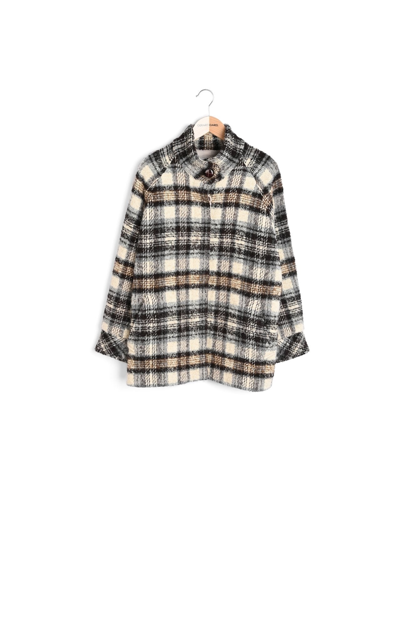 Manteau à carreaux en tweed de laine mélangé - SIRINE Faume - seconde main