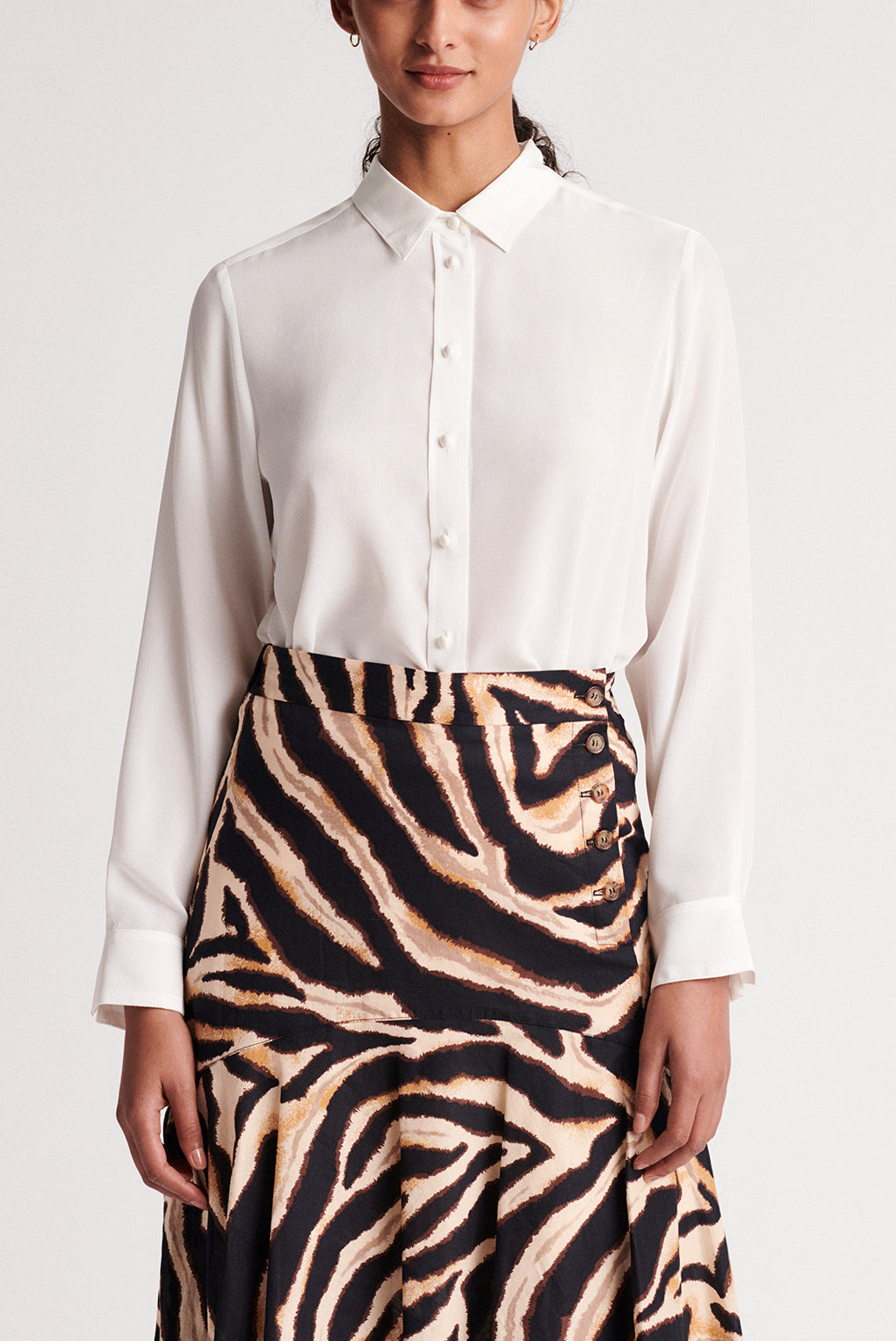 MAYA - Chemise en soie Faume - seconde main