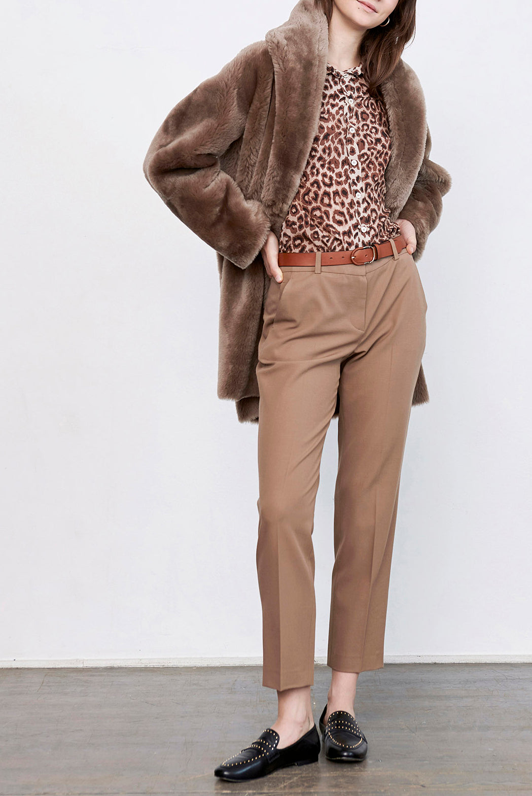LOVA - Pantalon droit en laine Faume - seconde main