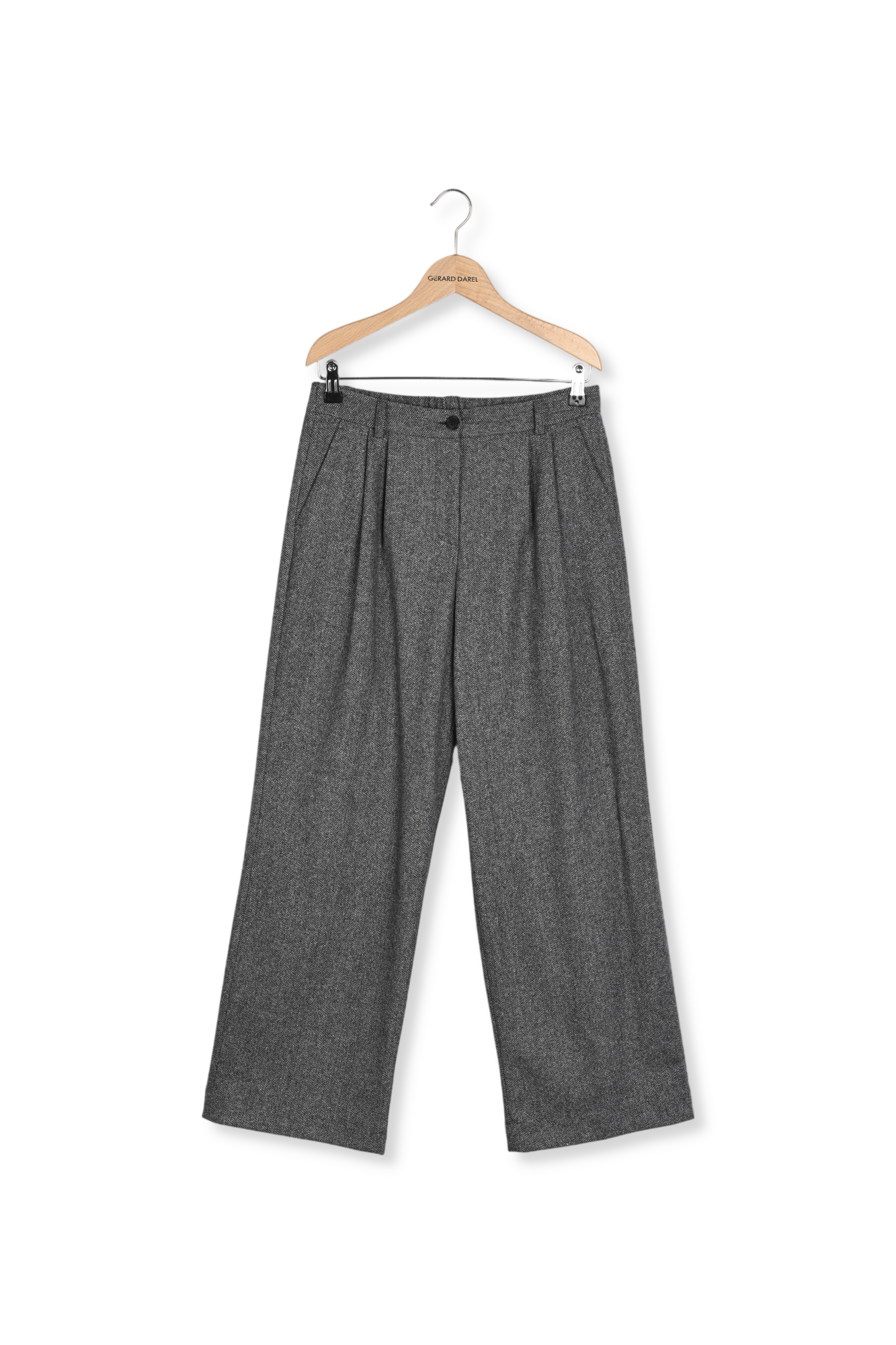 Pantalon droit à chevrons- NADYGE Faume - seconde main