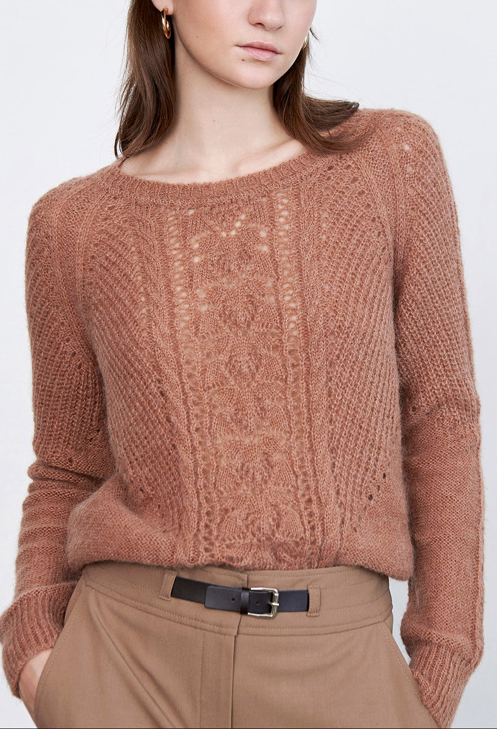 SIMONE - Pull en maille ajourée Faume - seconde main