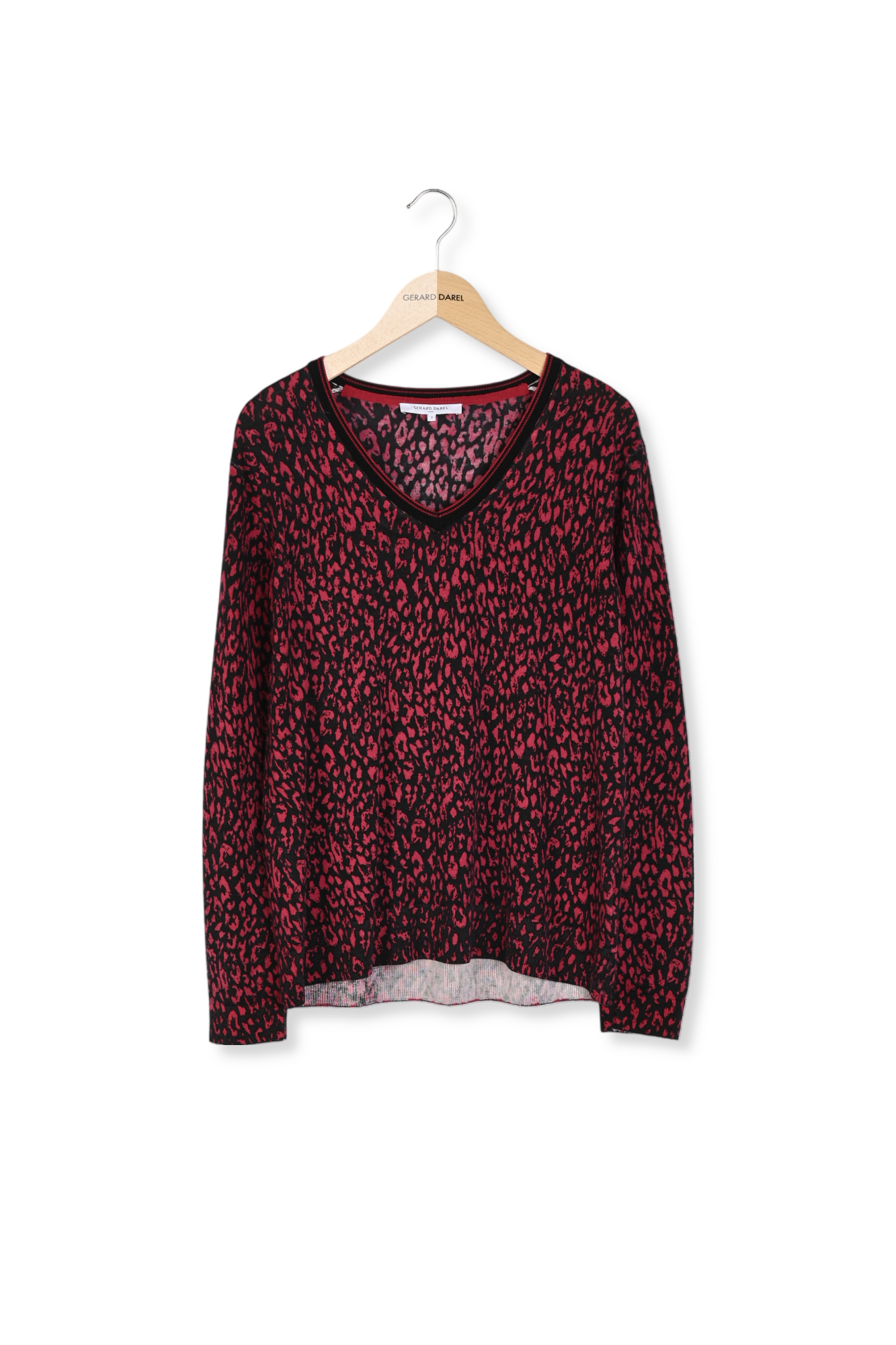 SYRA- Pull V en laine mérinos Faume - seconde main