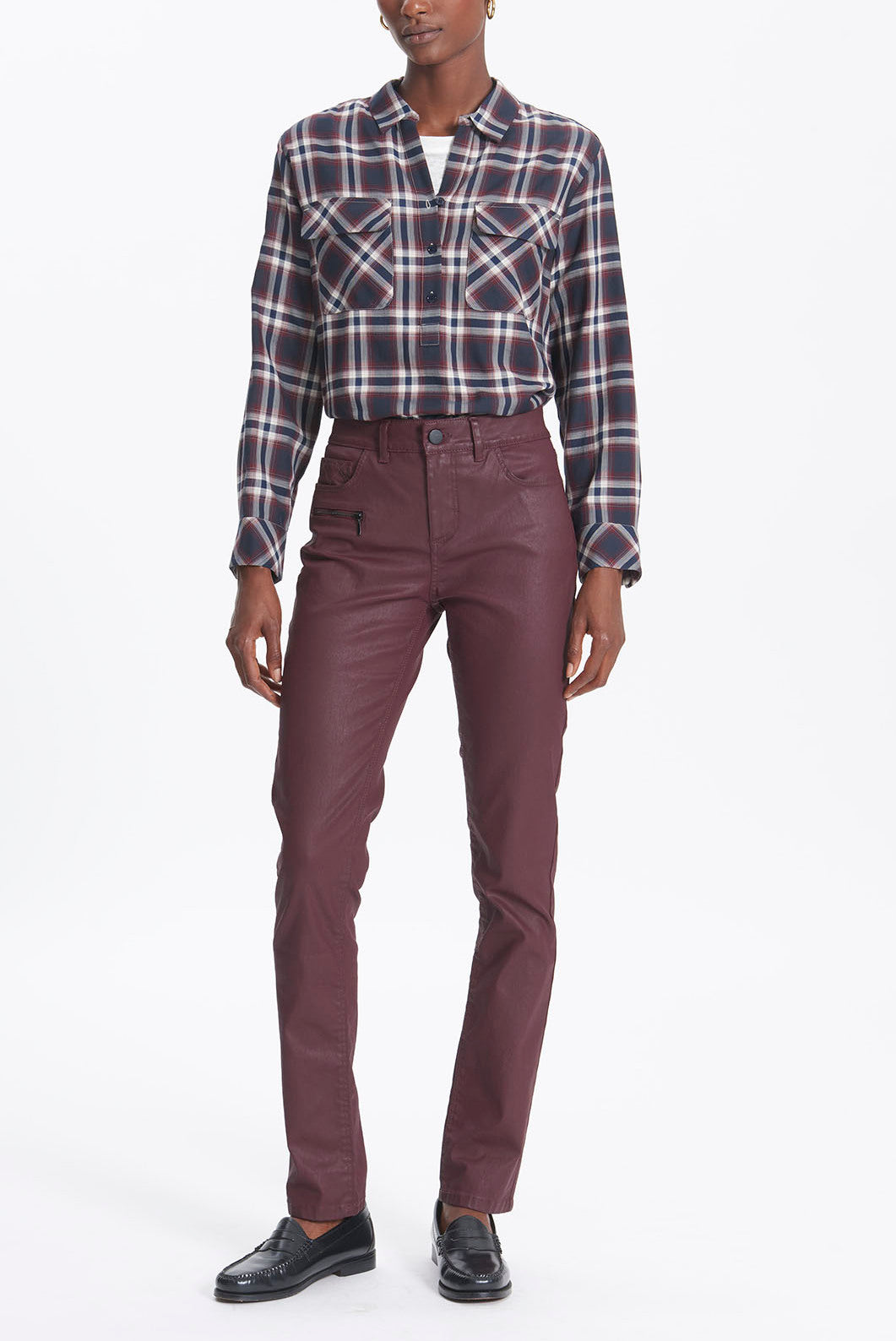 LUCILLE - Jean en coton enduit Faume - seconde main