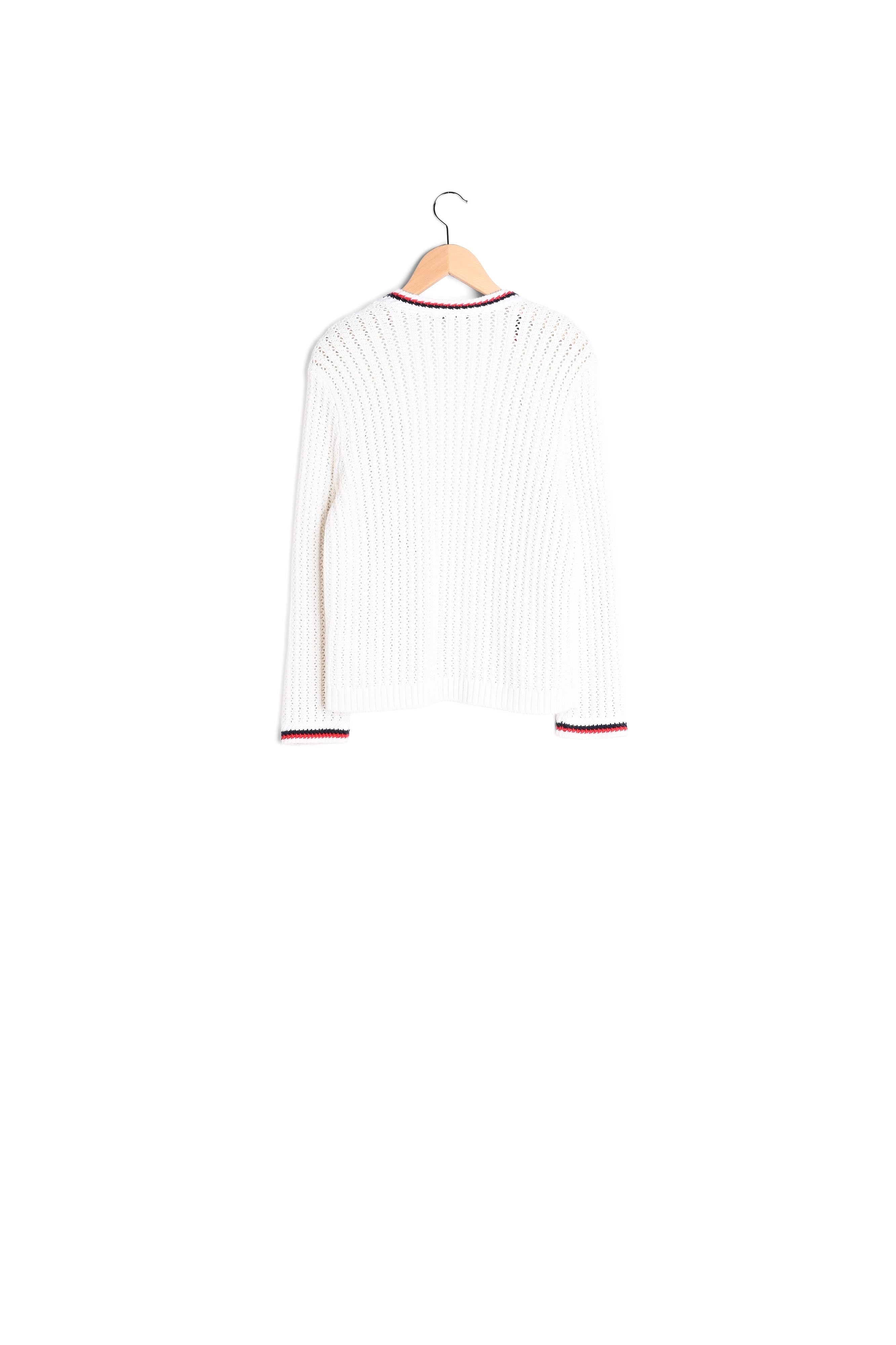 ENGIE - Cardigan en coton et détails en contraste Faume - seconde main