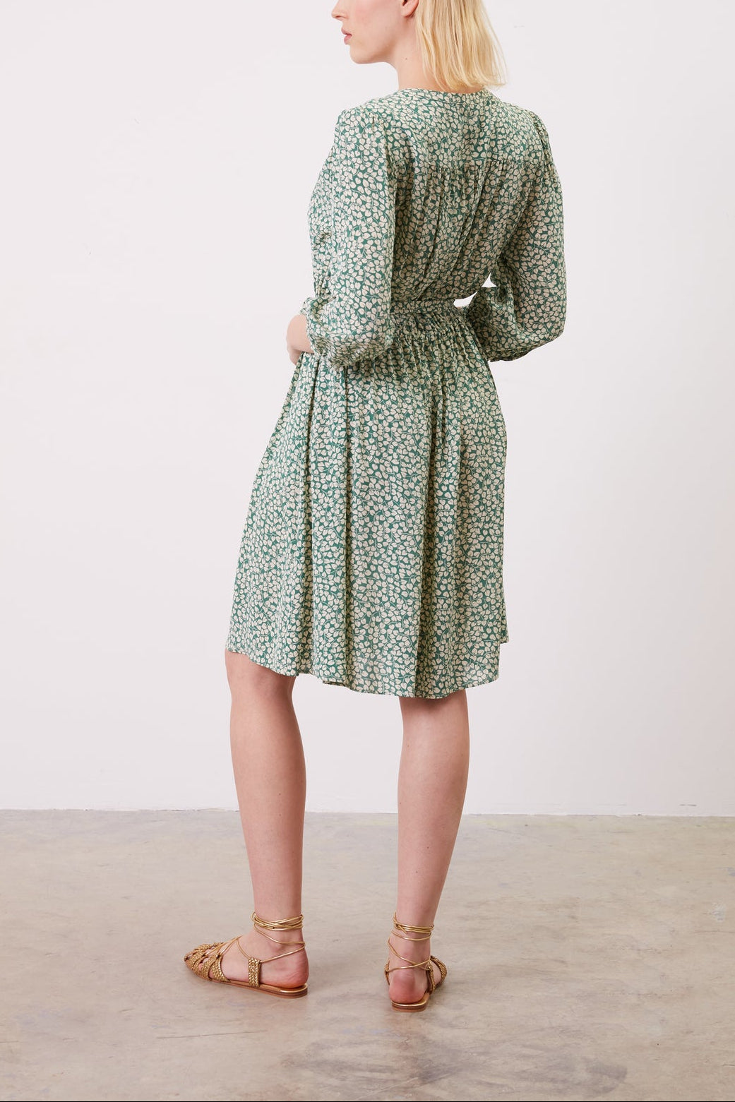 Robe courte imprimé bicolore - JUNON Faume - seconde main
