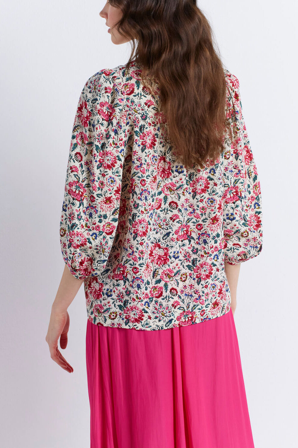 Blouse babydoll fleurie - CHARLES Faume - seconde main