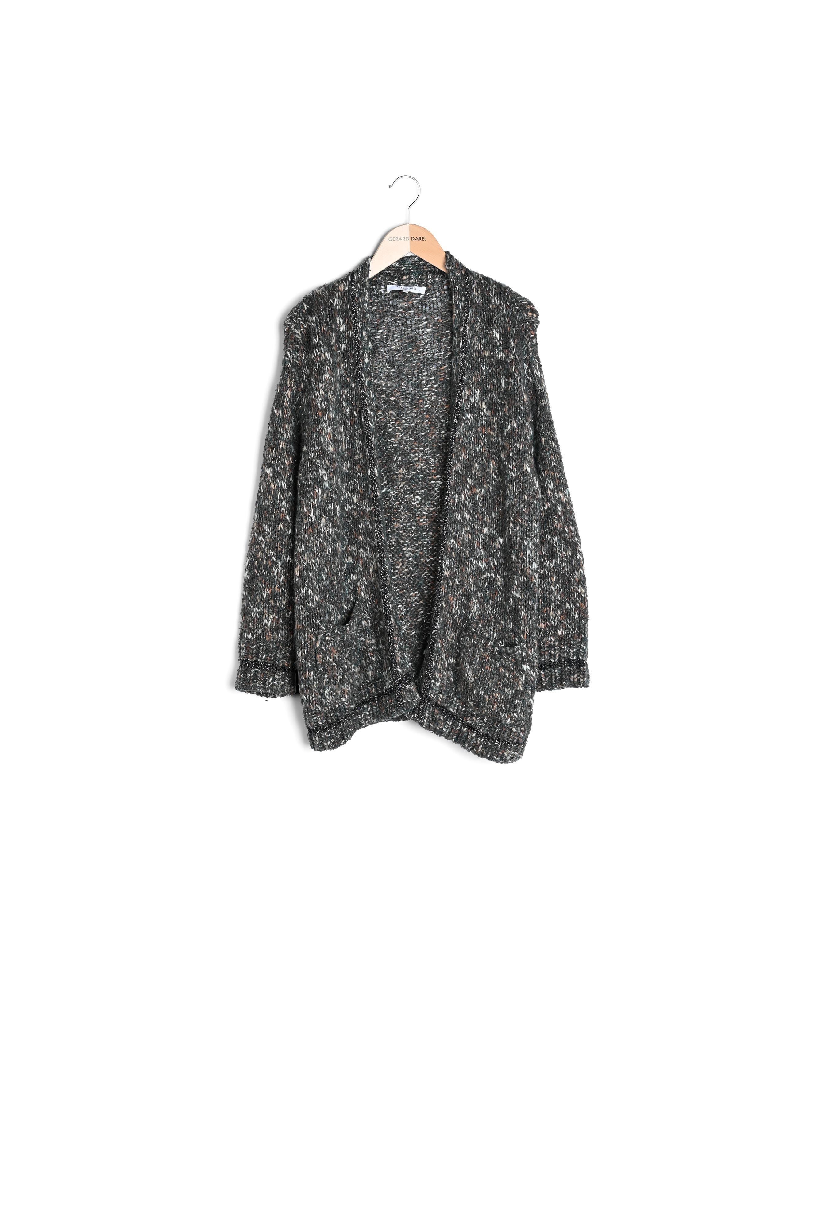 SAYA - Cardigan oversize en maille multicolore Faume - seconde main