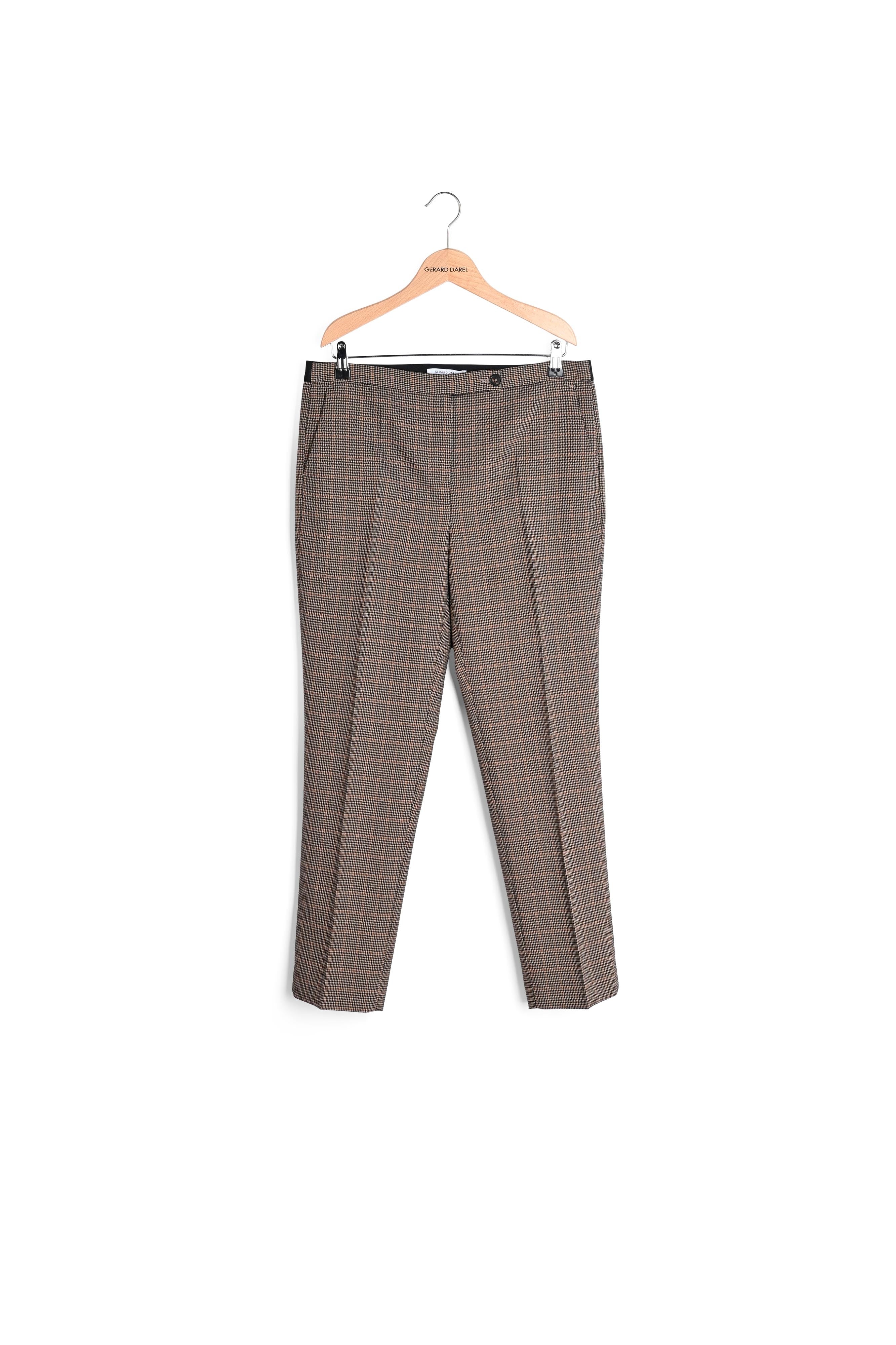 Pantalon droit imprimé pied de puce - EDGARD Faume - seconde main