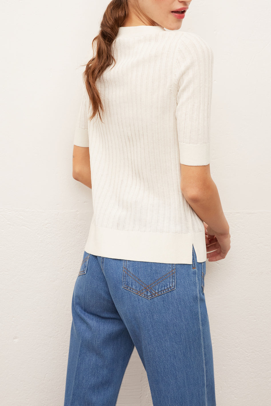 EDWIN - Cardigan en lin et coton Faume - seconde main