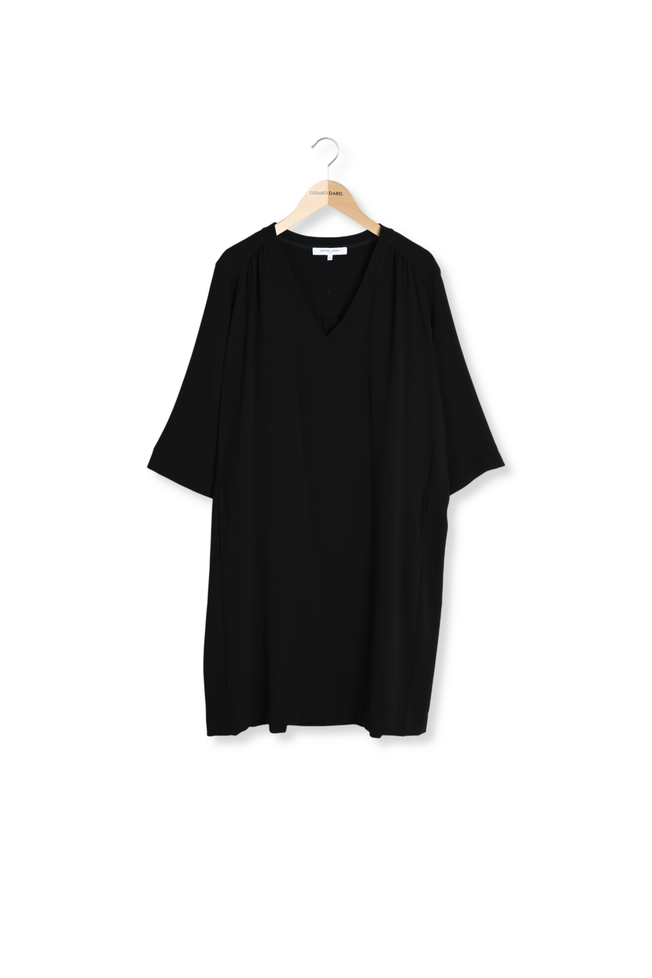 Robe courte et fluide à col V - PAULA Faume - seconde main