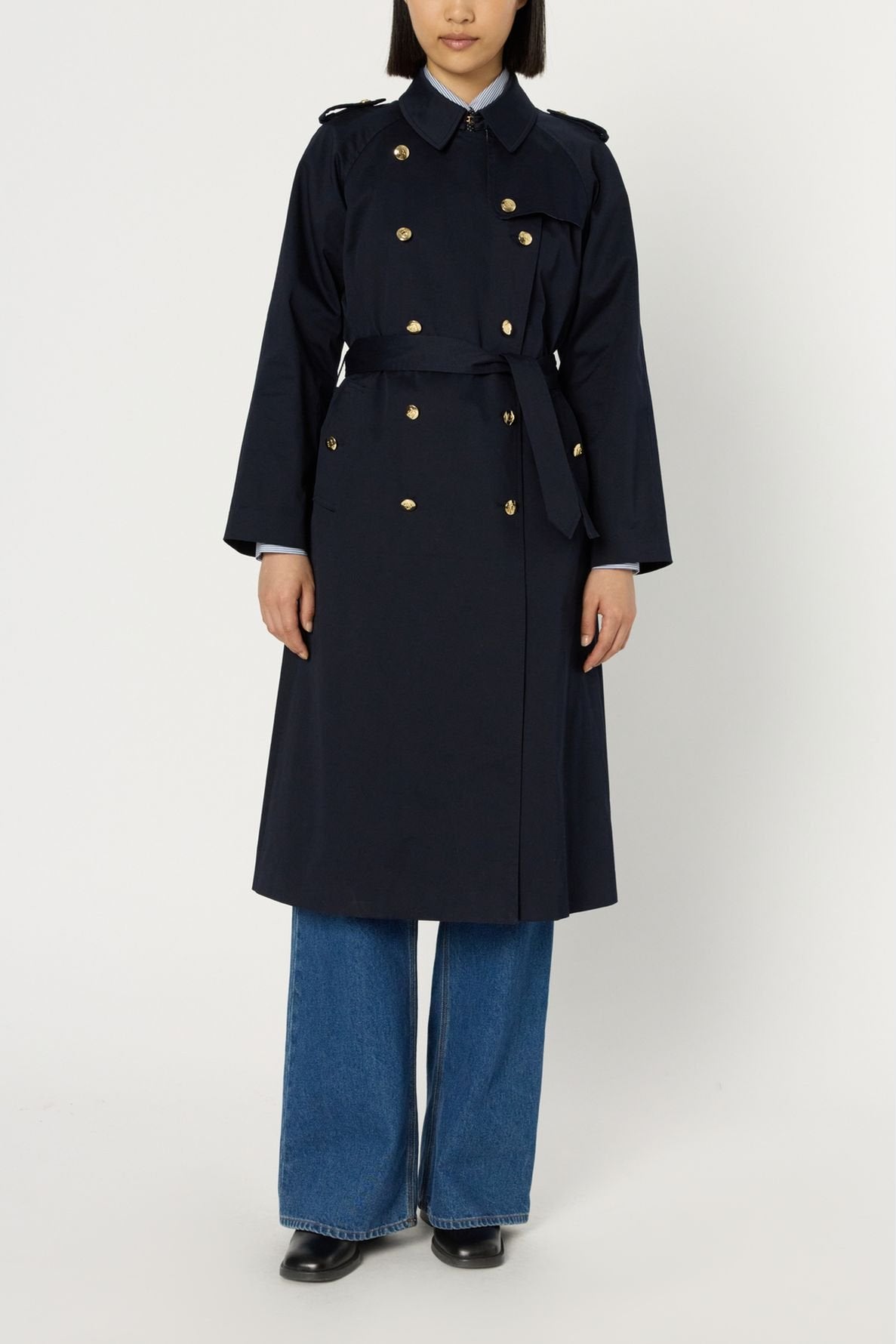 Trench à boutons dorés - SERGE Faume - seconde main