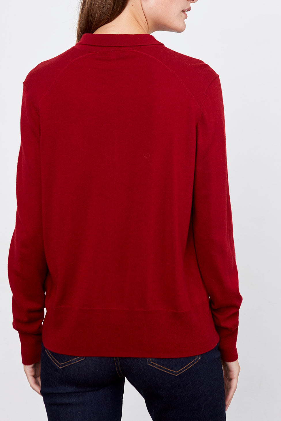 SACHA - Pull polo en laine et cachemire Faume - seconde main