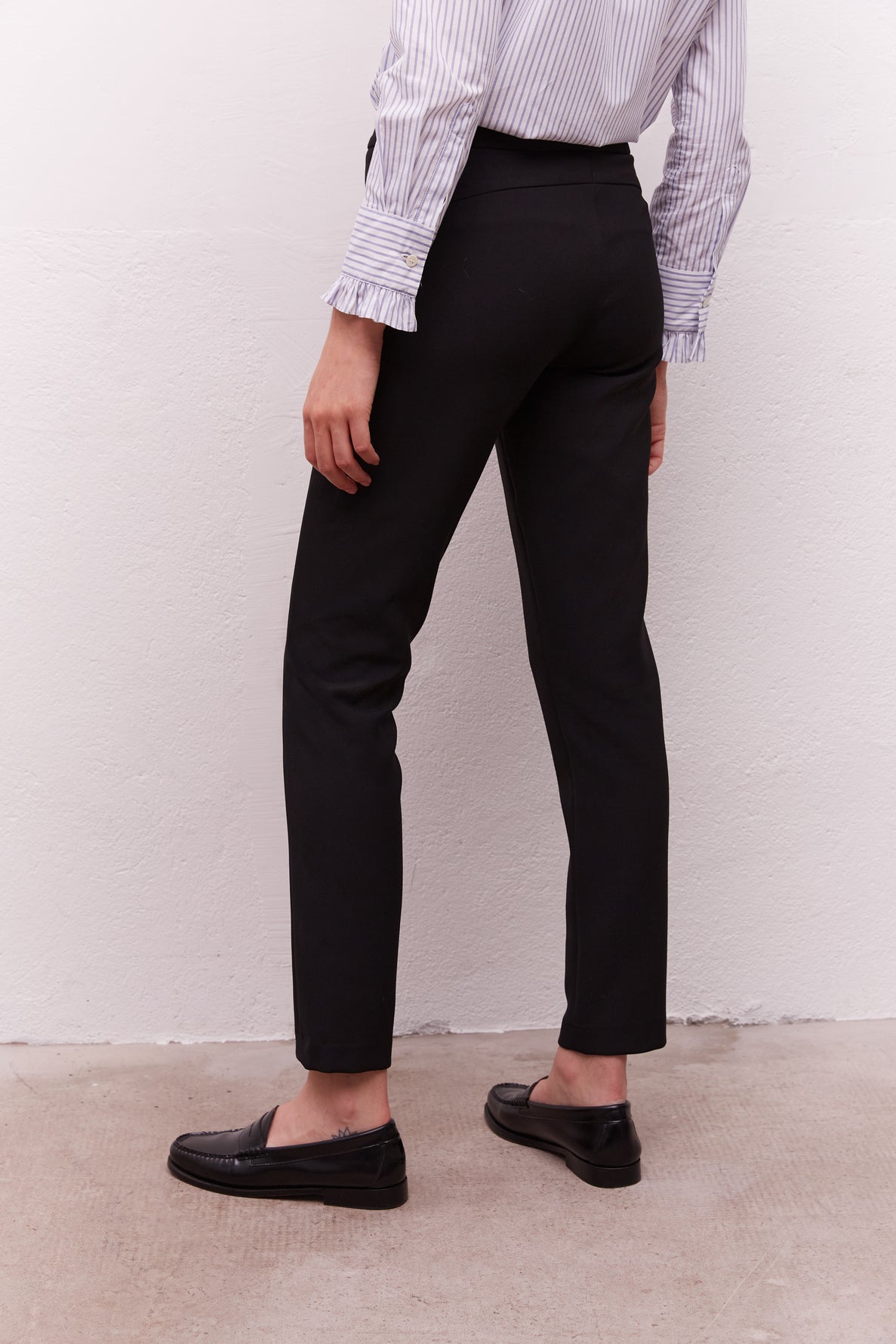 EMIL - Pantalon droit Stretch avec poches zippées Faume - seconde main