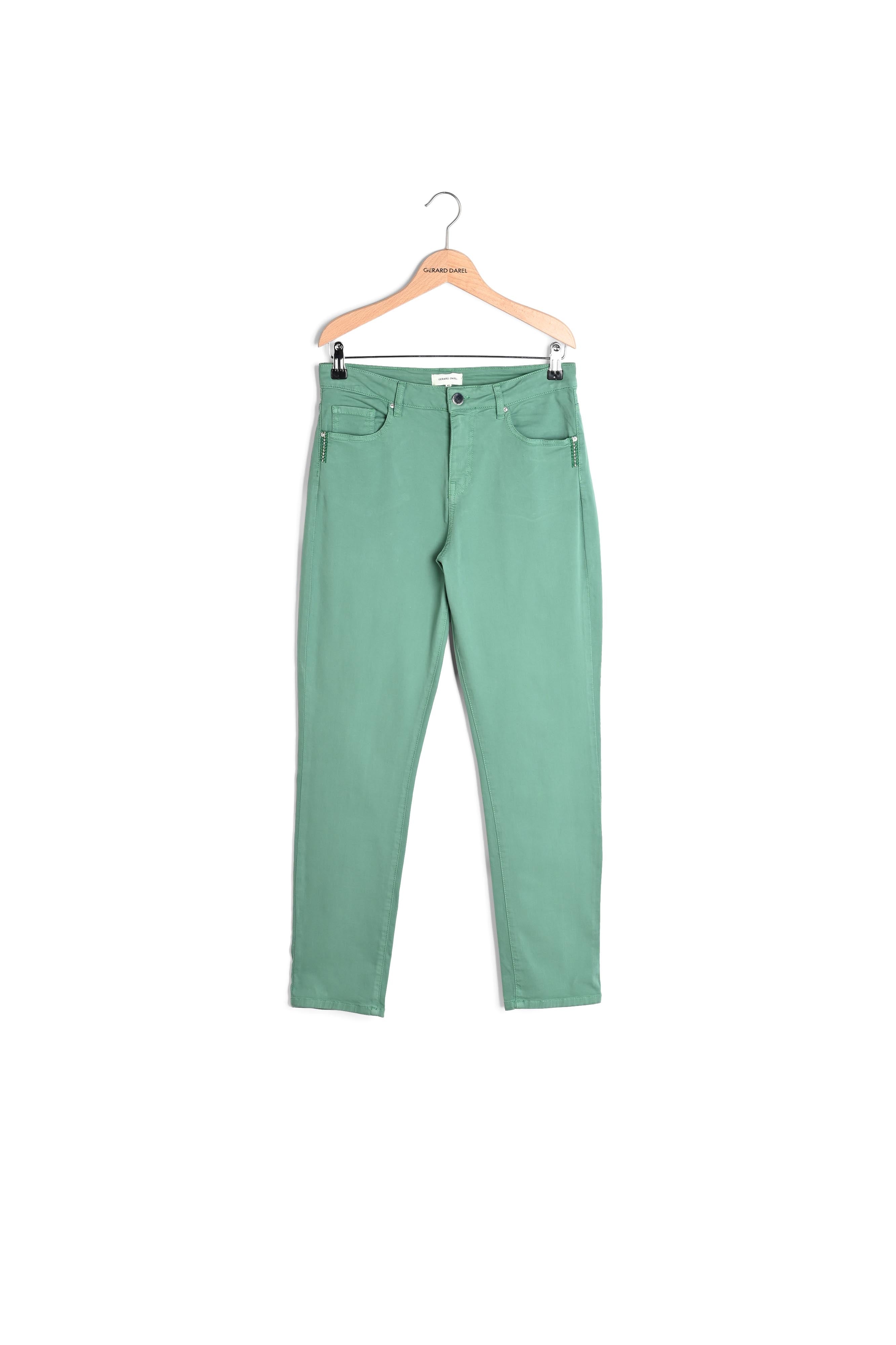 MAYA - Pantalon 5 poches en coton Stretch Faume - seconde main