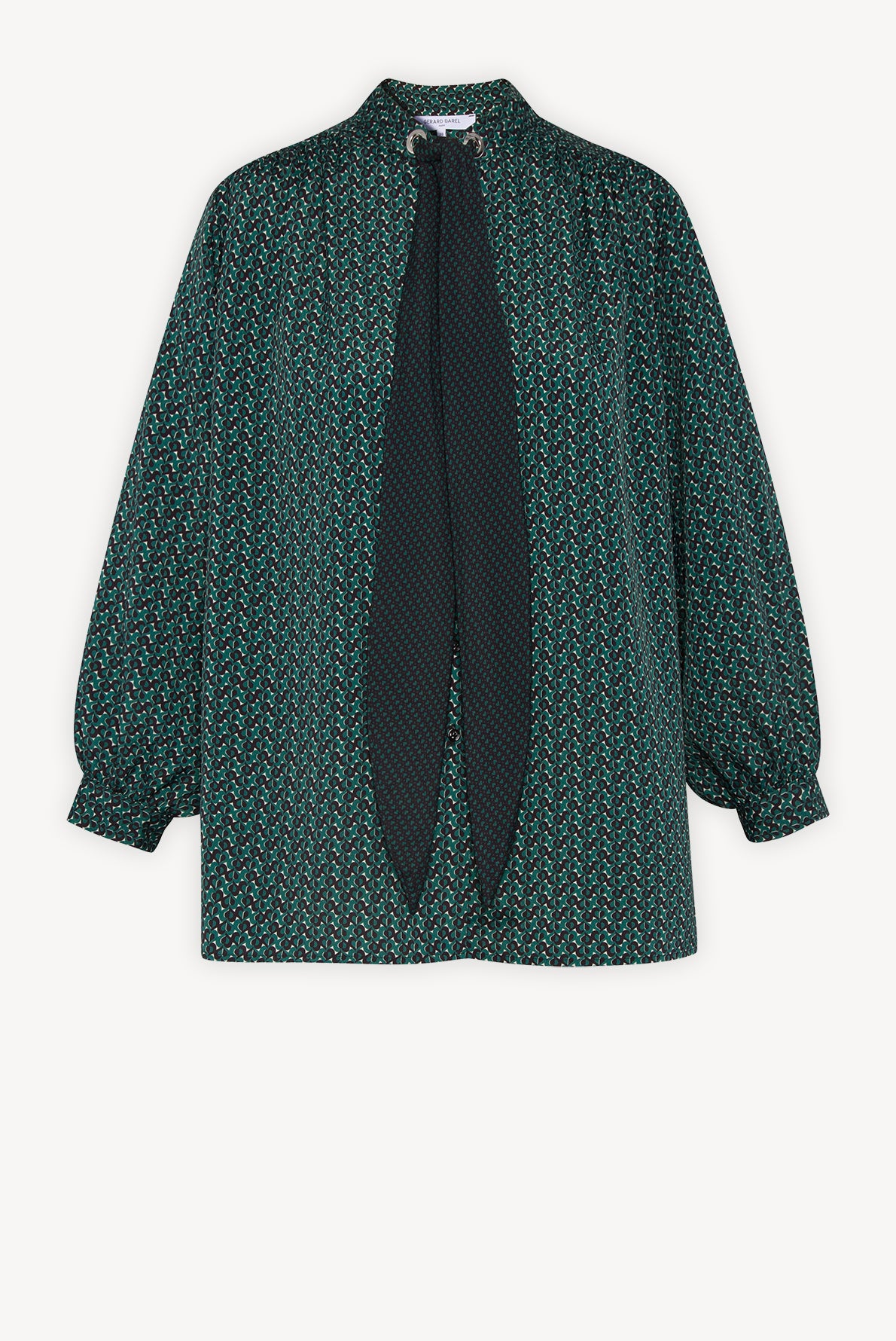 MATHILDA - Chemise fluide imprimée lavallière Faume - seconde main