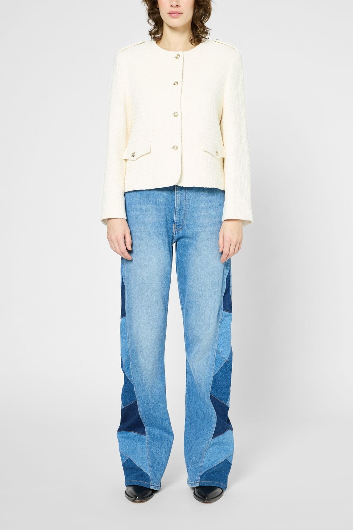 Veste en tweed uni - RONIE Faume - seconde main