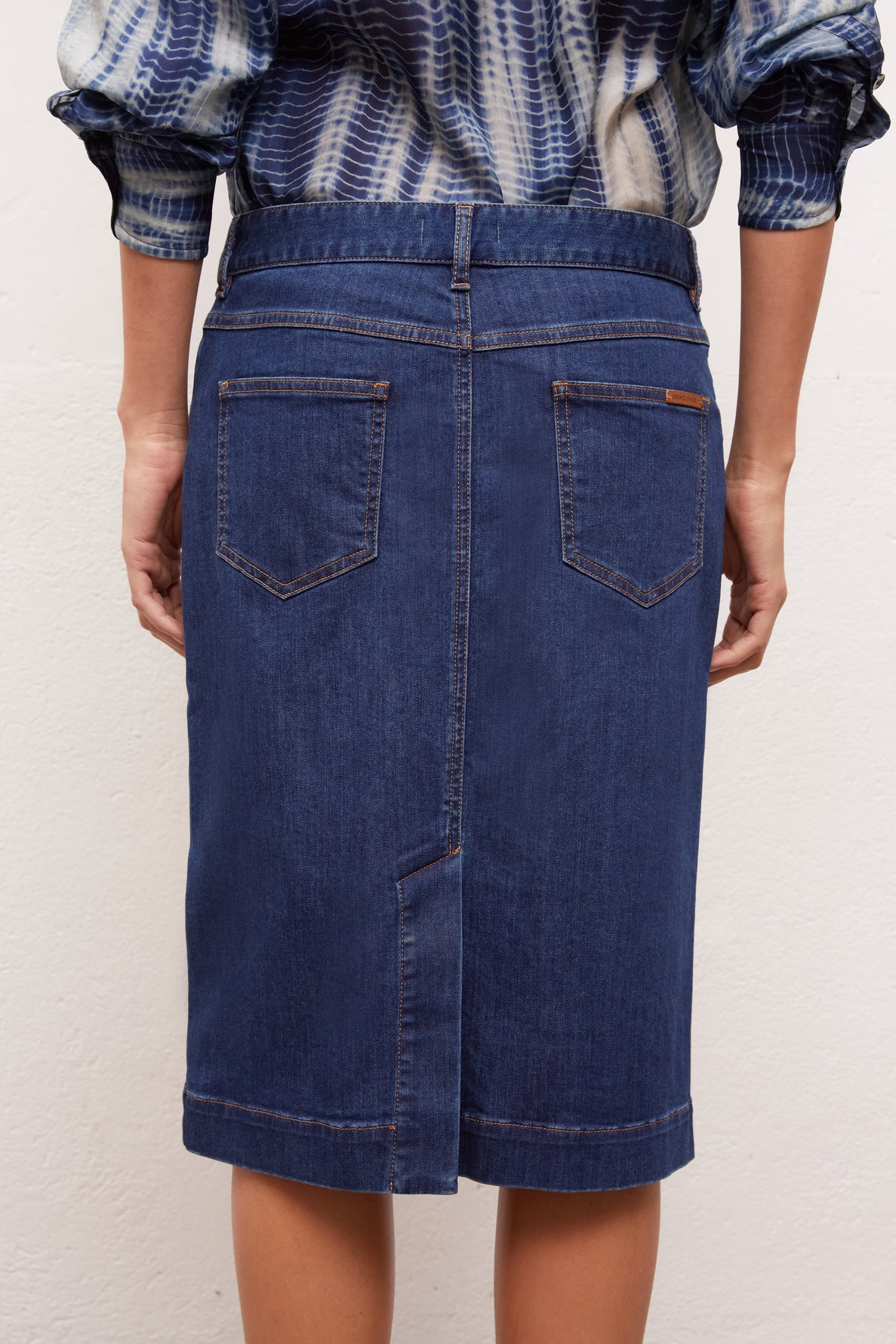 Jupe crayon en jean Stretch Faume - seconde main