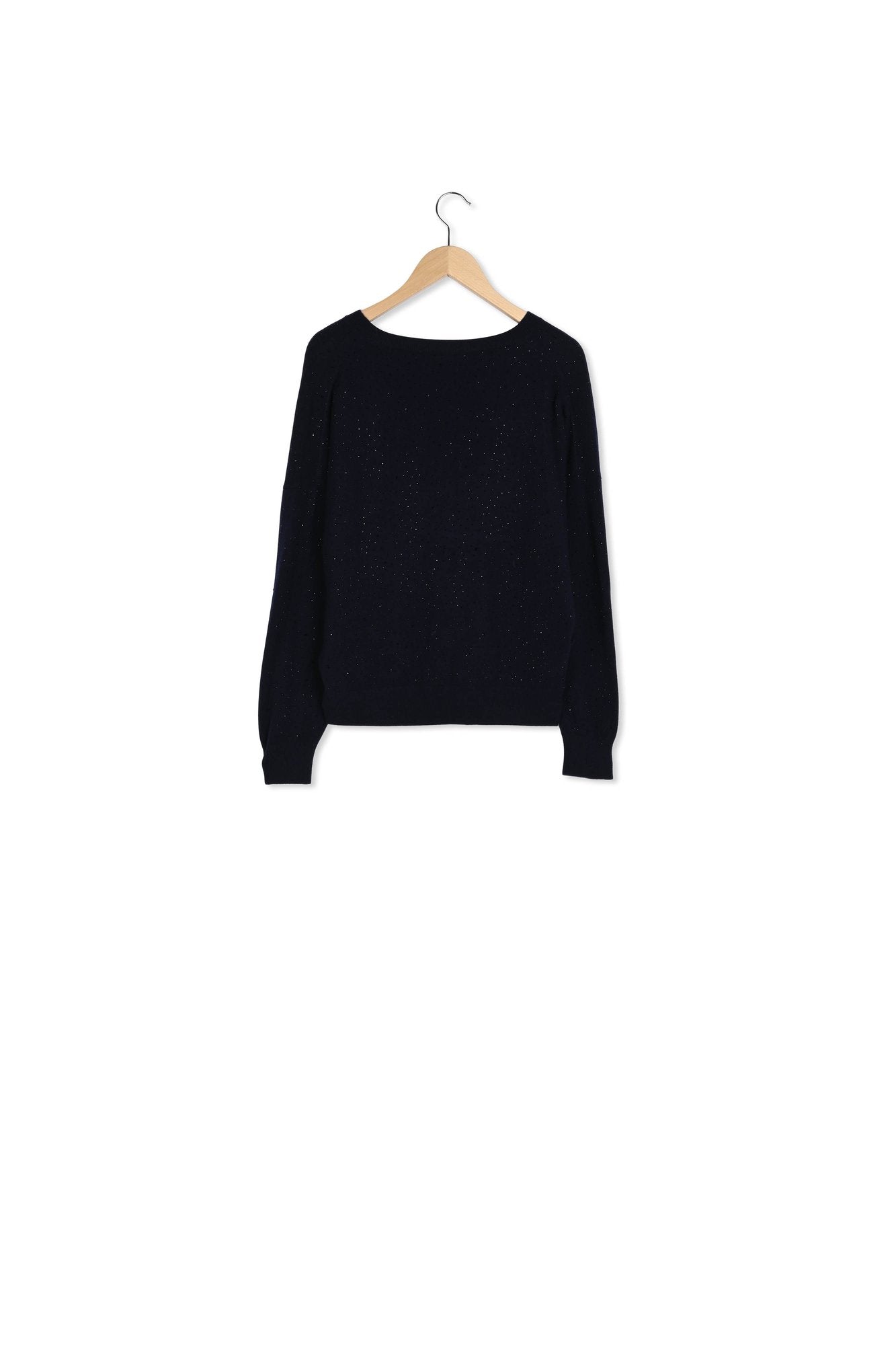 Pull V en laine et strass - JOHANNE Faume - seconde main