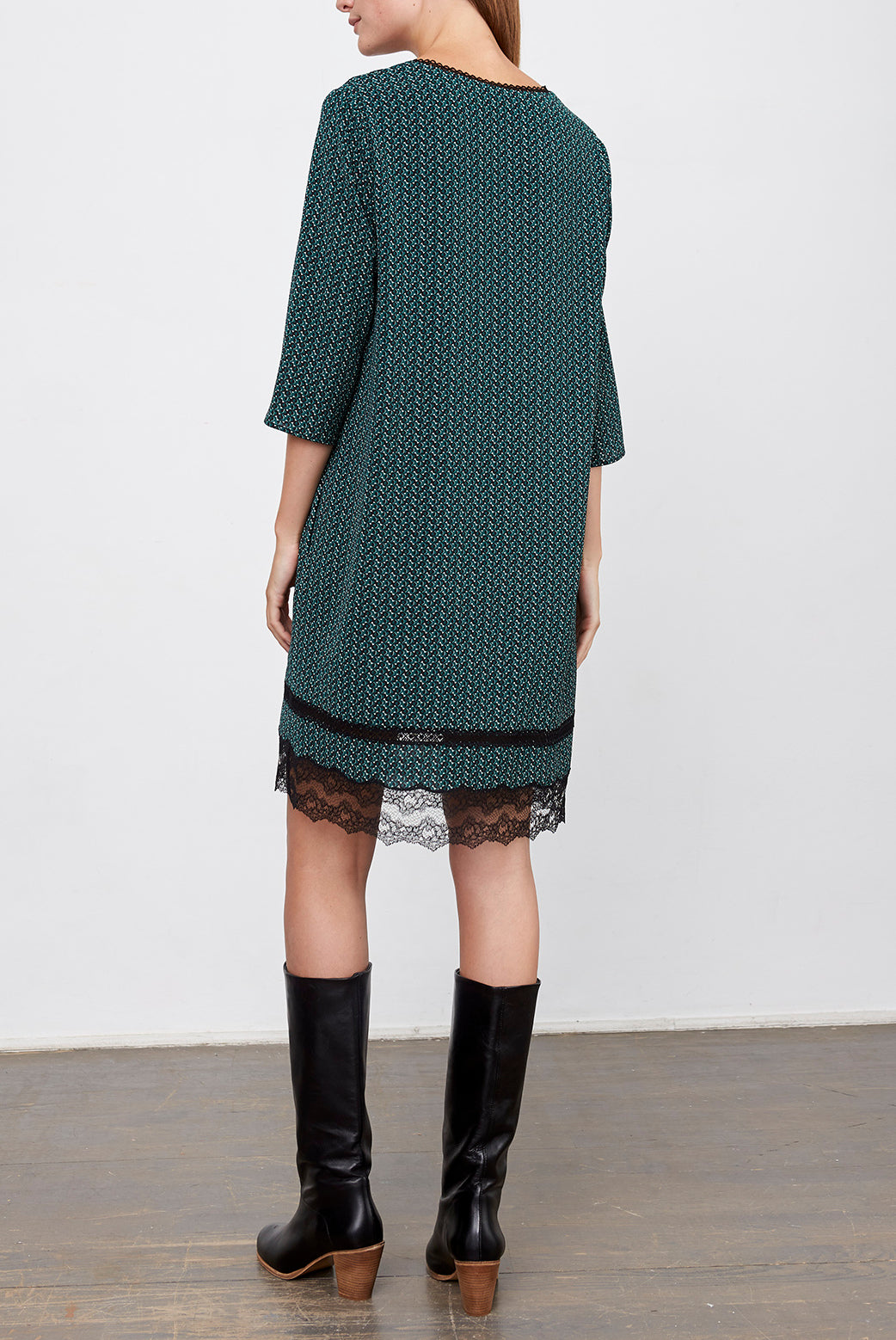 DANYL - Robe droite en crêpe Faume - seconde main