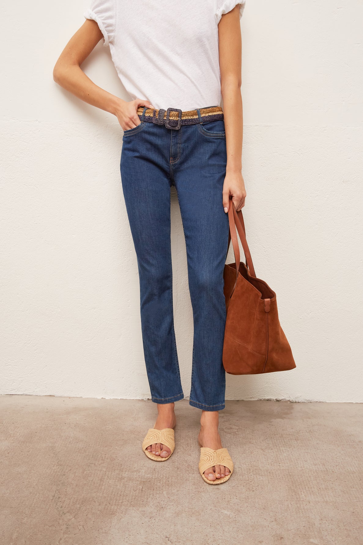 MELODIE - jean slim 7/8 Faume - seconde main