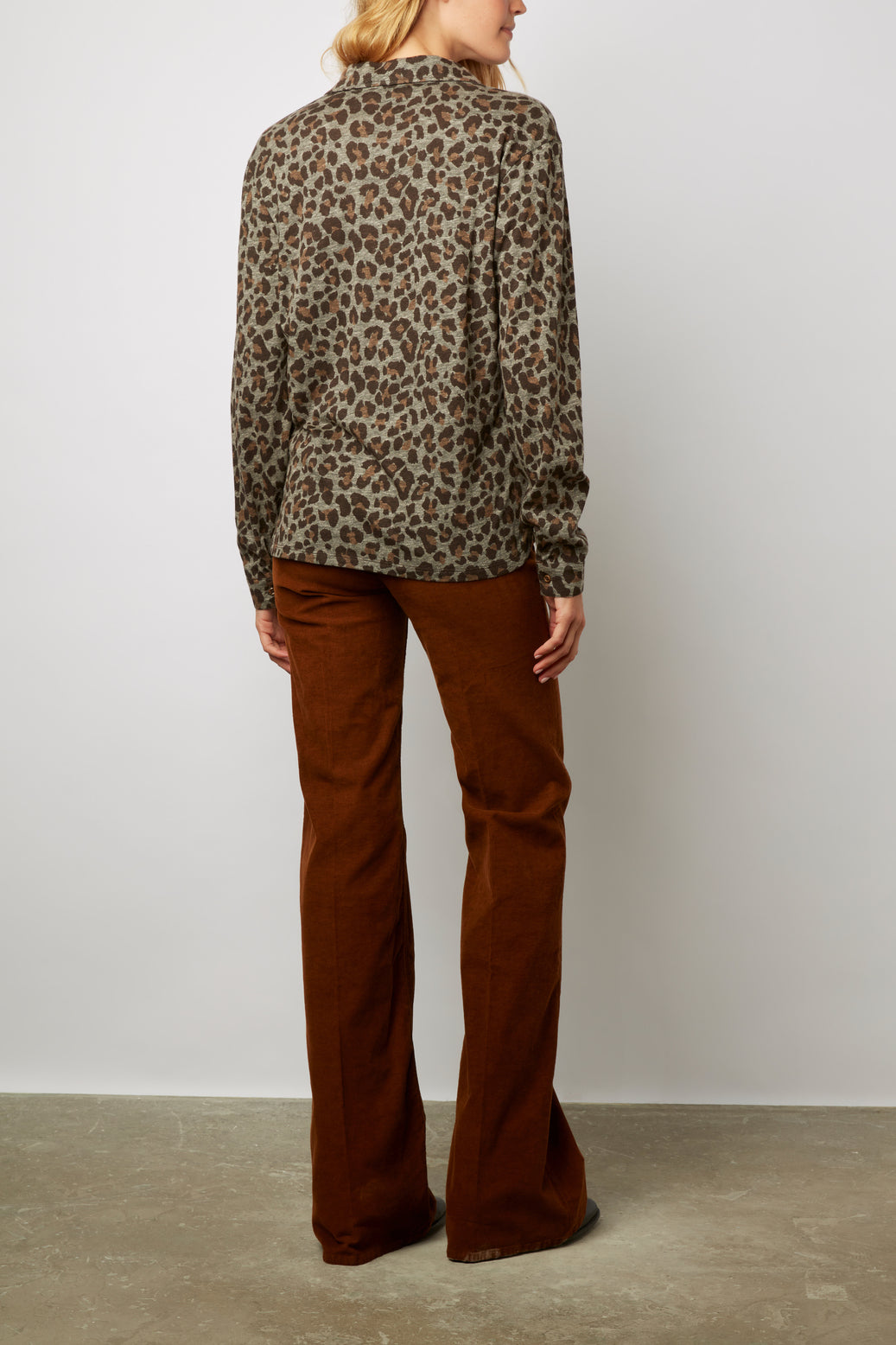 Chemise en coton imprimé Léopard - ABIGAEL Faume - seconde main