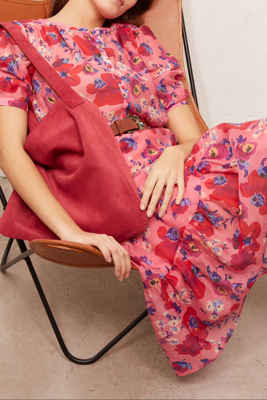 LICCIA - Jupe portefeuille à volant Faume - seconde main