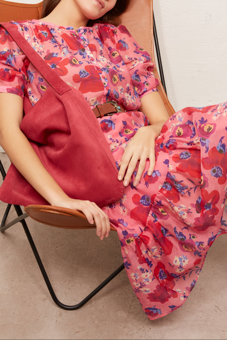 LICCIA - Jupe portefeuille à volant Faume - seconde main