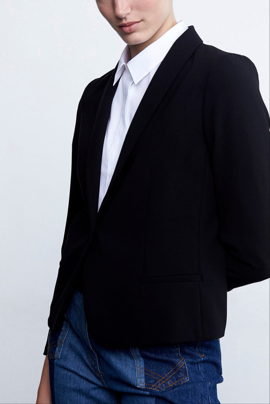 VERLAINE - Veste de tailleur en crêpe Faume - seconde main