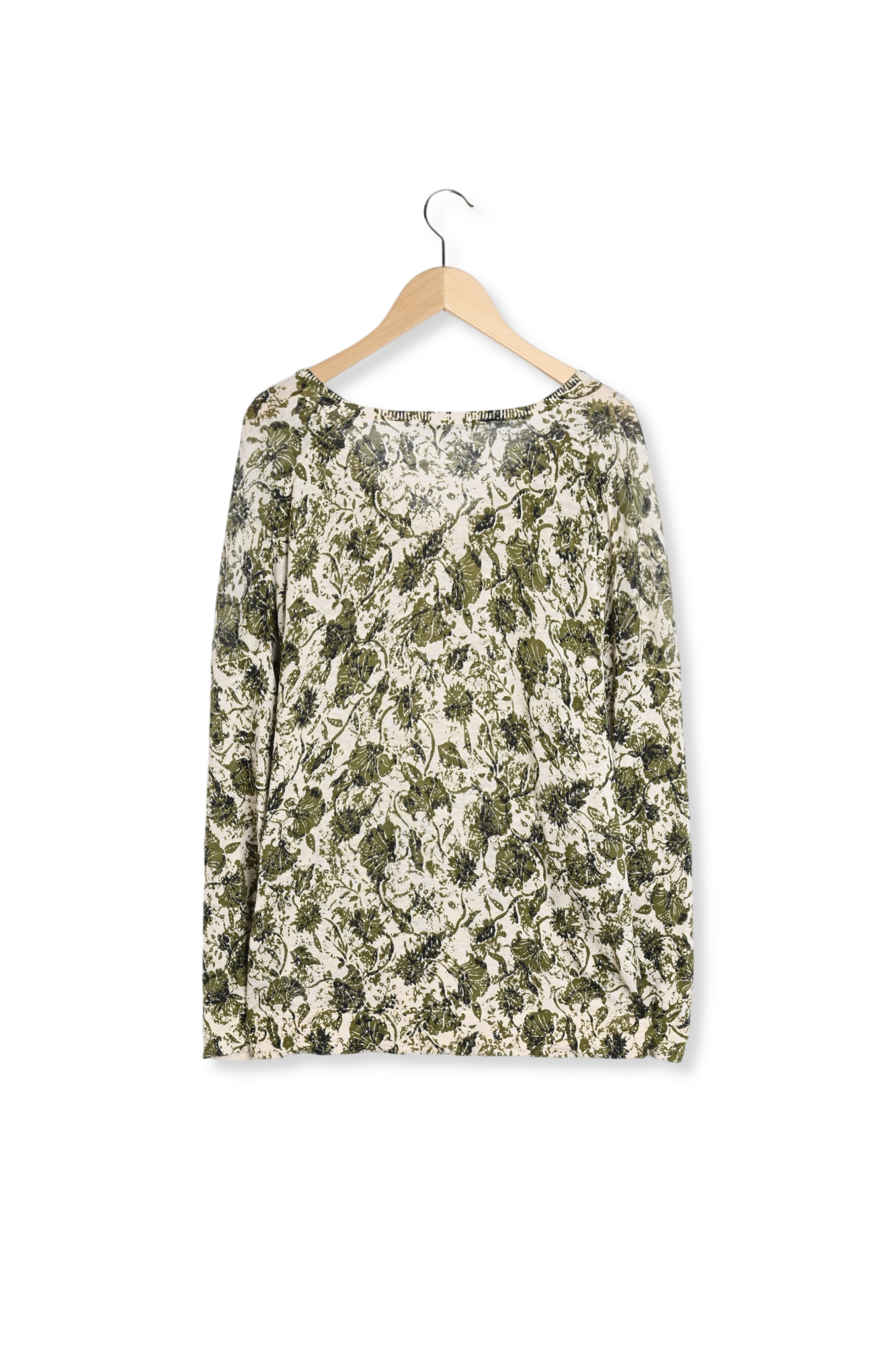 Pull imprimé fleurs en lin - LAURYNNE Faume - seconde main