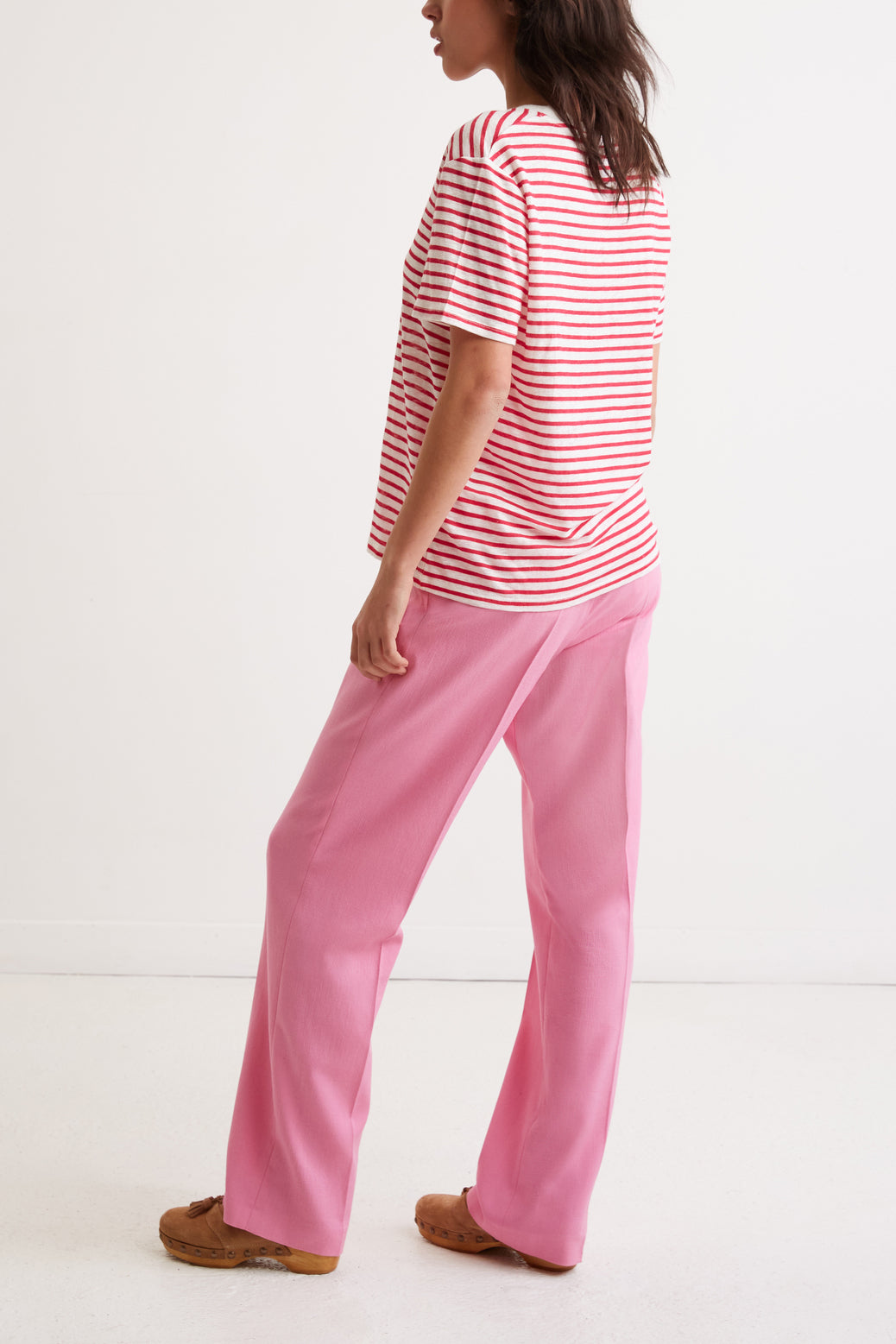 T-Shirt en lin à rayures - ARI Faume - seconde main