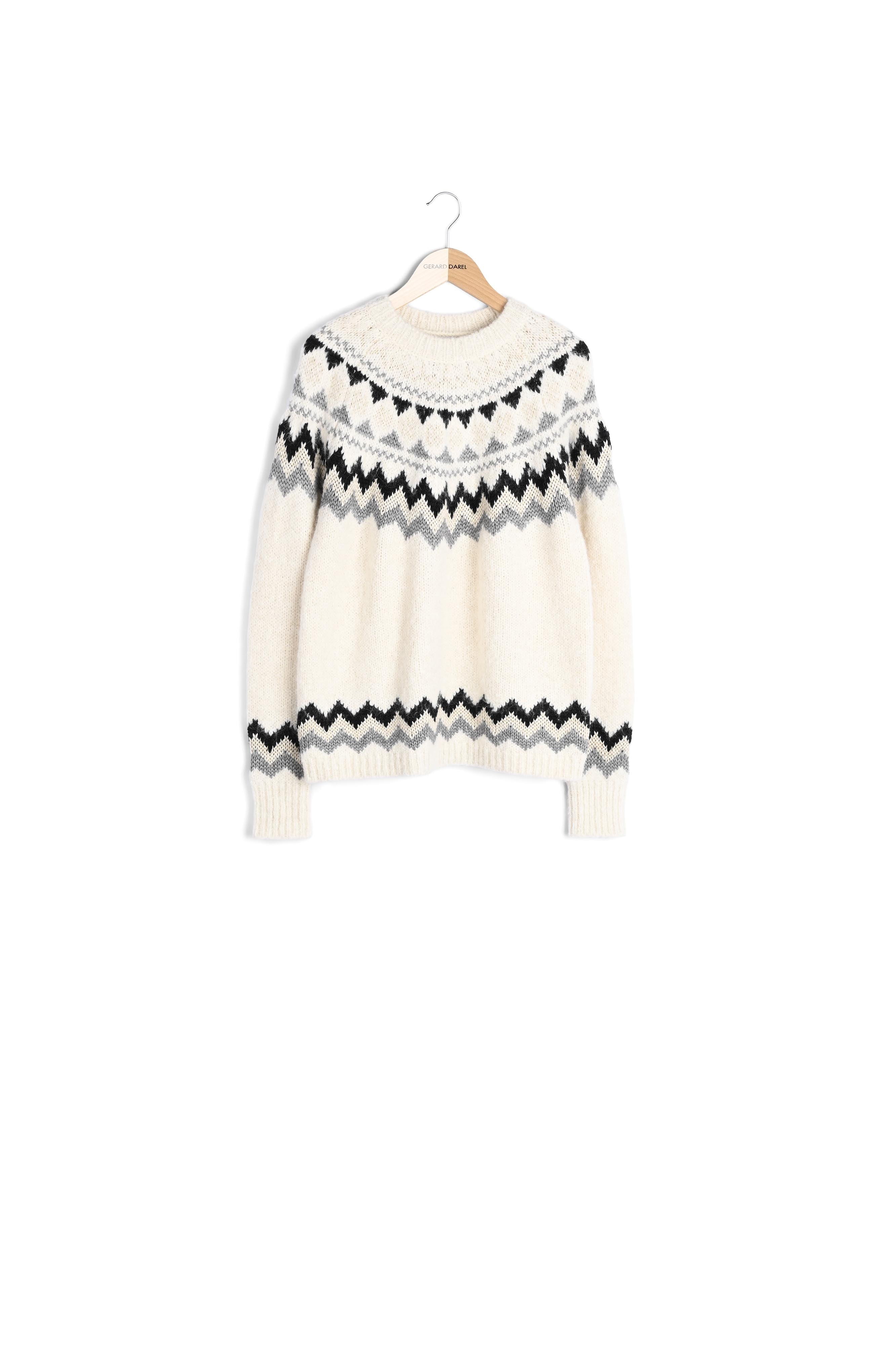 Pull droit à jacquard - LILA Faume - seconde main